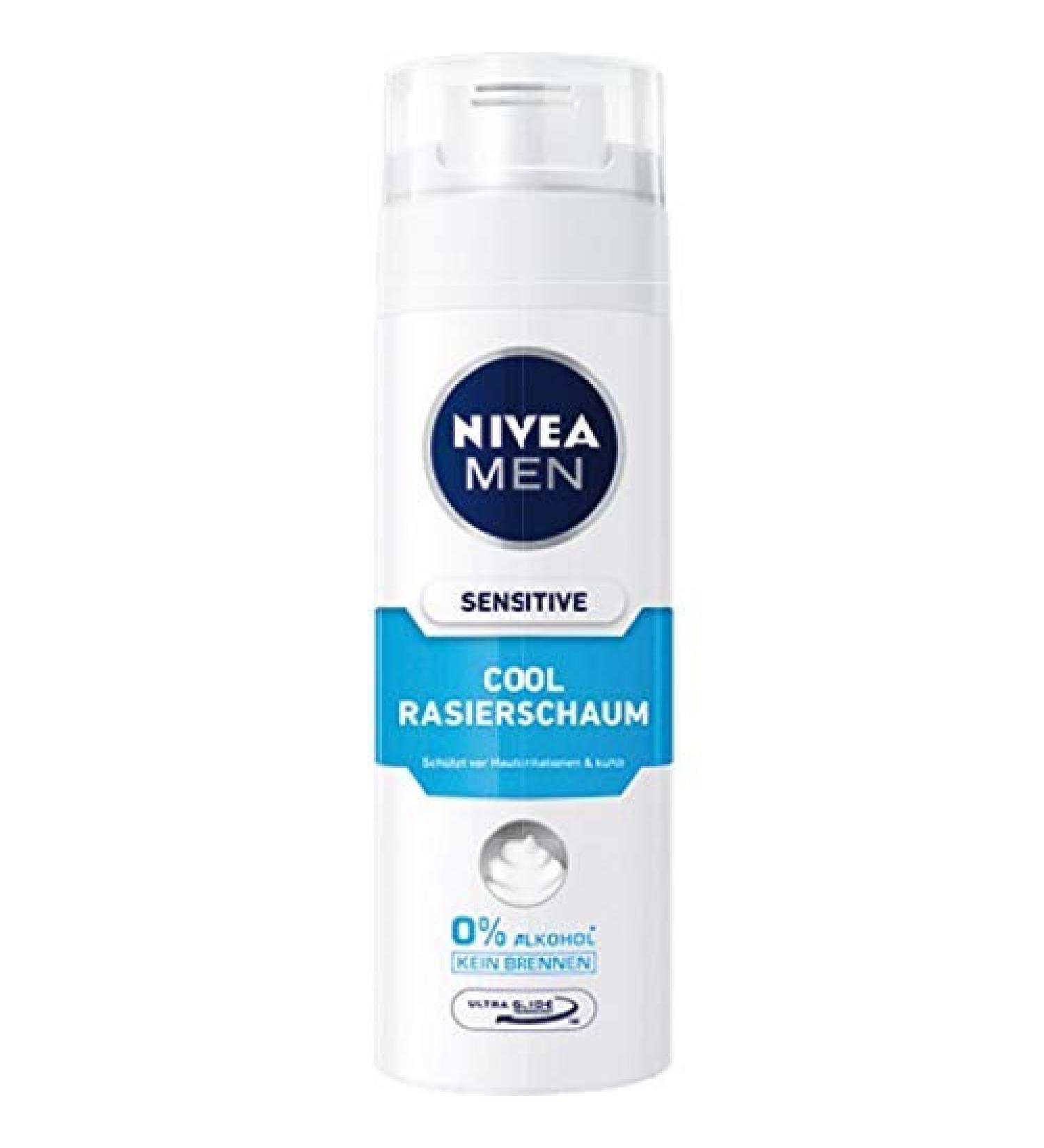NIVEA Nivea Men 2er Cooling Shaving Cream for Men Sensitive Cool 2 x 200 ML