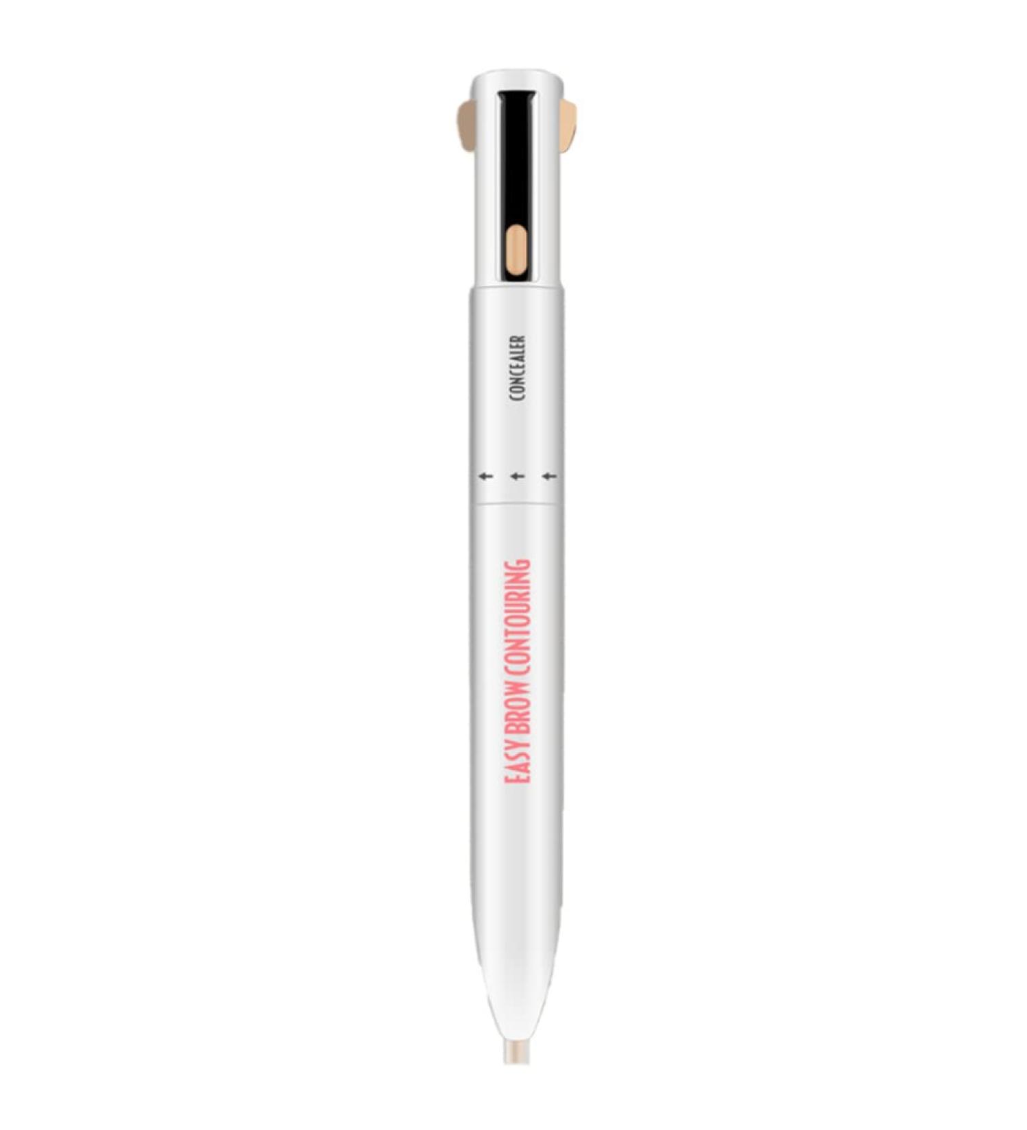 Eyebrow Contour Pen 4 in 1 Long Lasting Rotate Defining Highlighting Brow Pencil Makeup Tool Medium 2# Medium - Buy Online on GoSupps.com