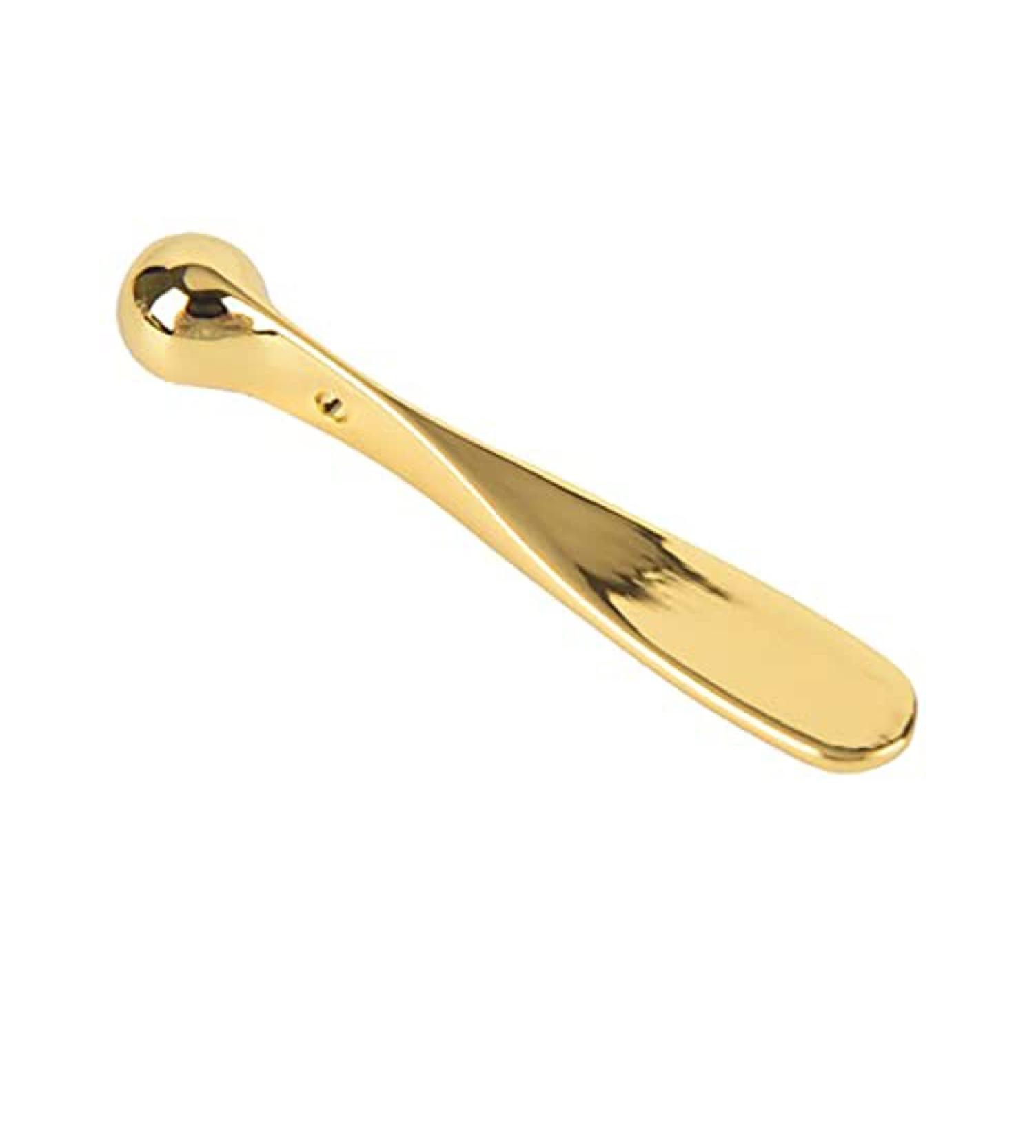 Premium Gold Anti-Wrinkle Eye Cream Applicator - Metal Massage Stick for Radiant Skin - Buy Online on GoSupps.com