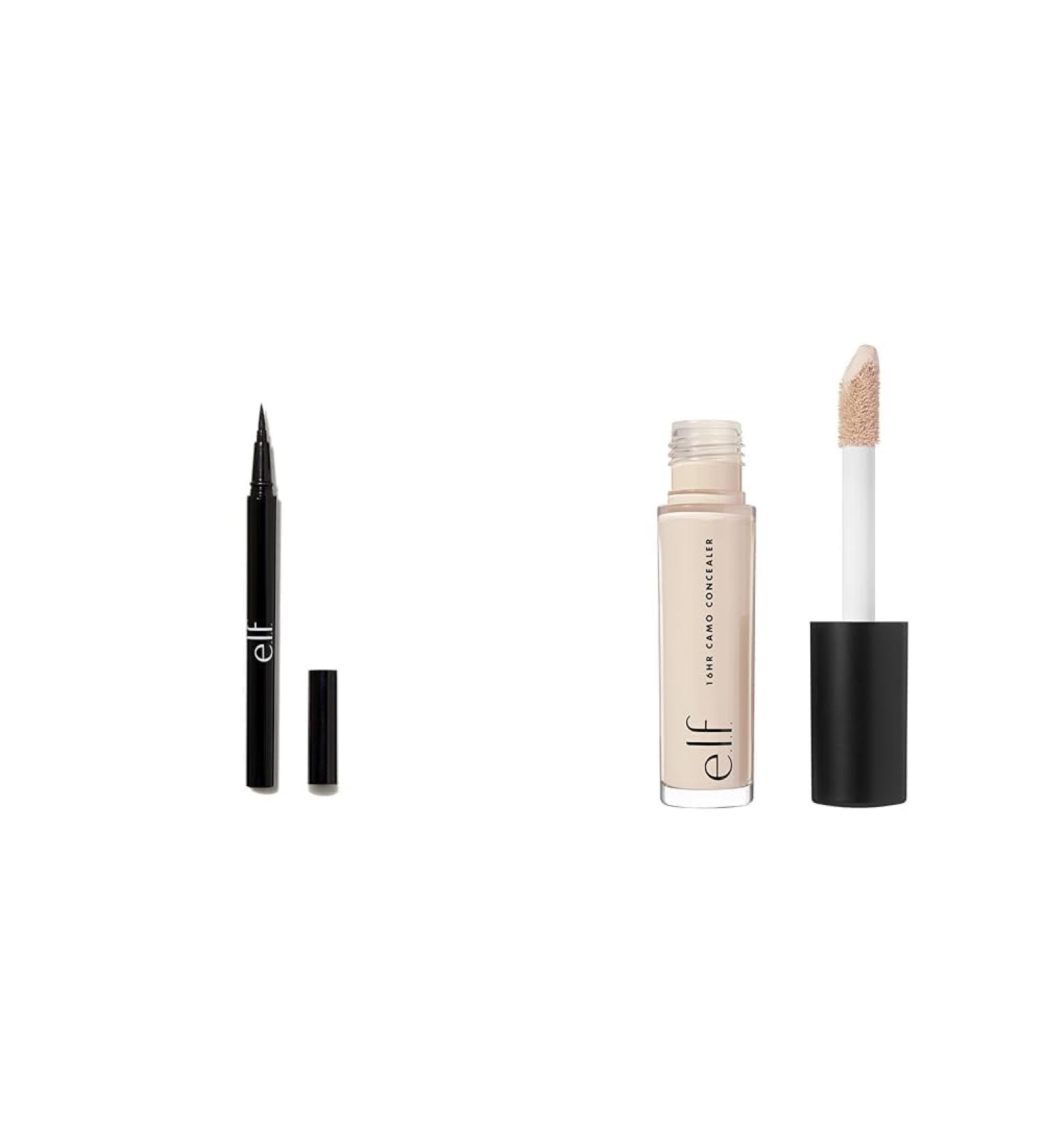 e.l.f. H2O Proof Eyeliner Pen + 16HR Camo Concealer (Full Coverage & Highly Pigmented) - Buy Online on GoSupps.com