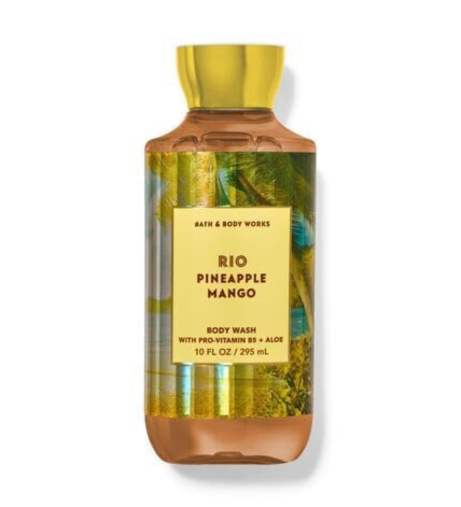 BBW White Barn RIO PINEAPPLE MANGO Shower Gel 10 fl oz / 295 mL