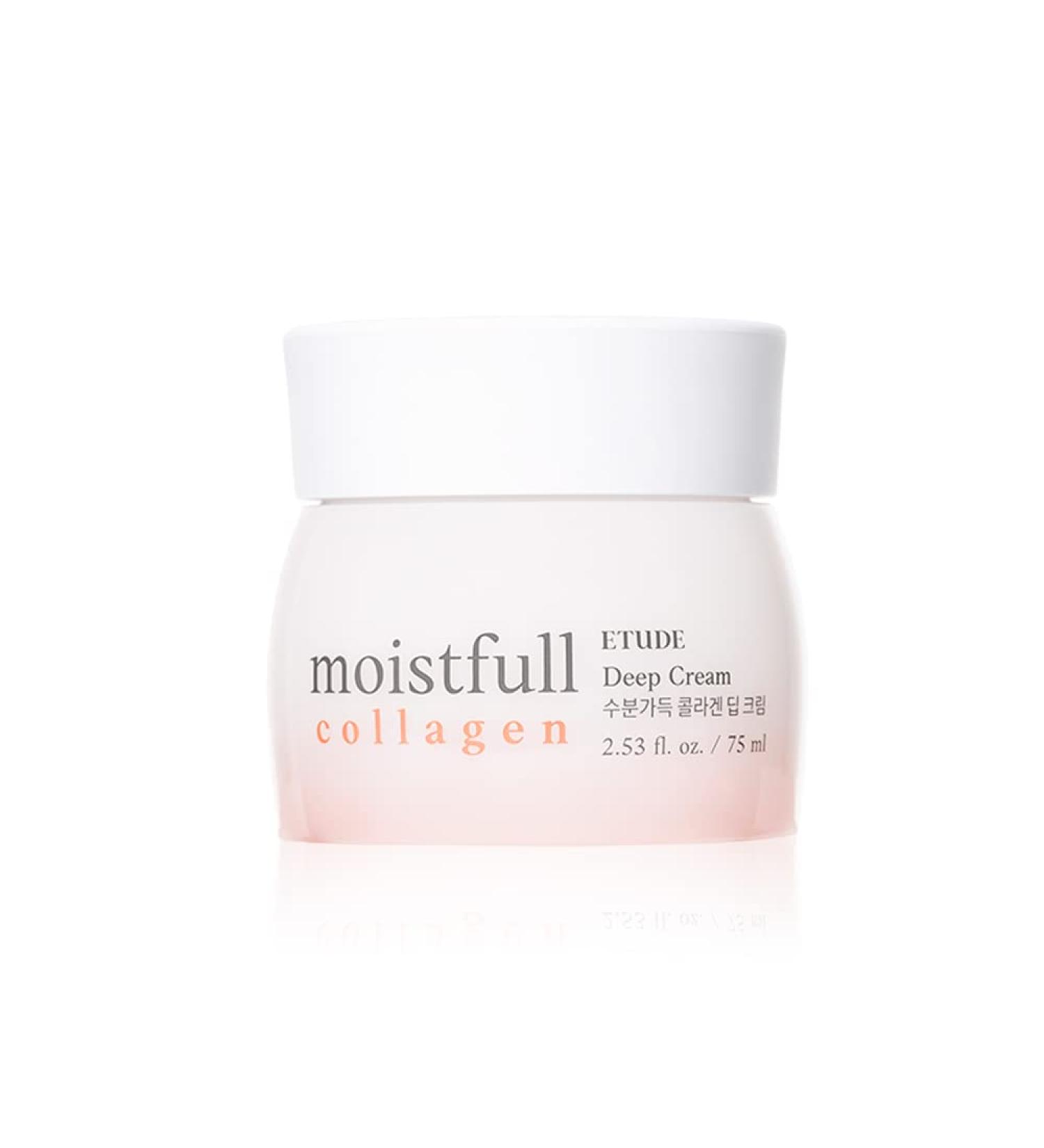 ETUDE Moistfull Collagen Deep Cream 75ml | Super Collagen Facial Moisturizer for Healthy Skin - Buy Online on GoSupps.com