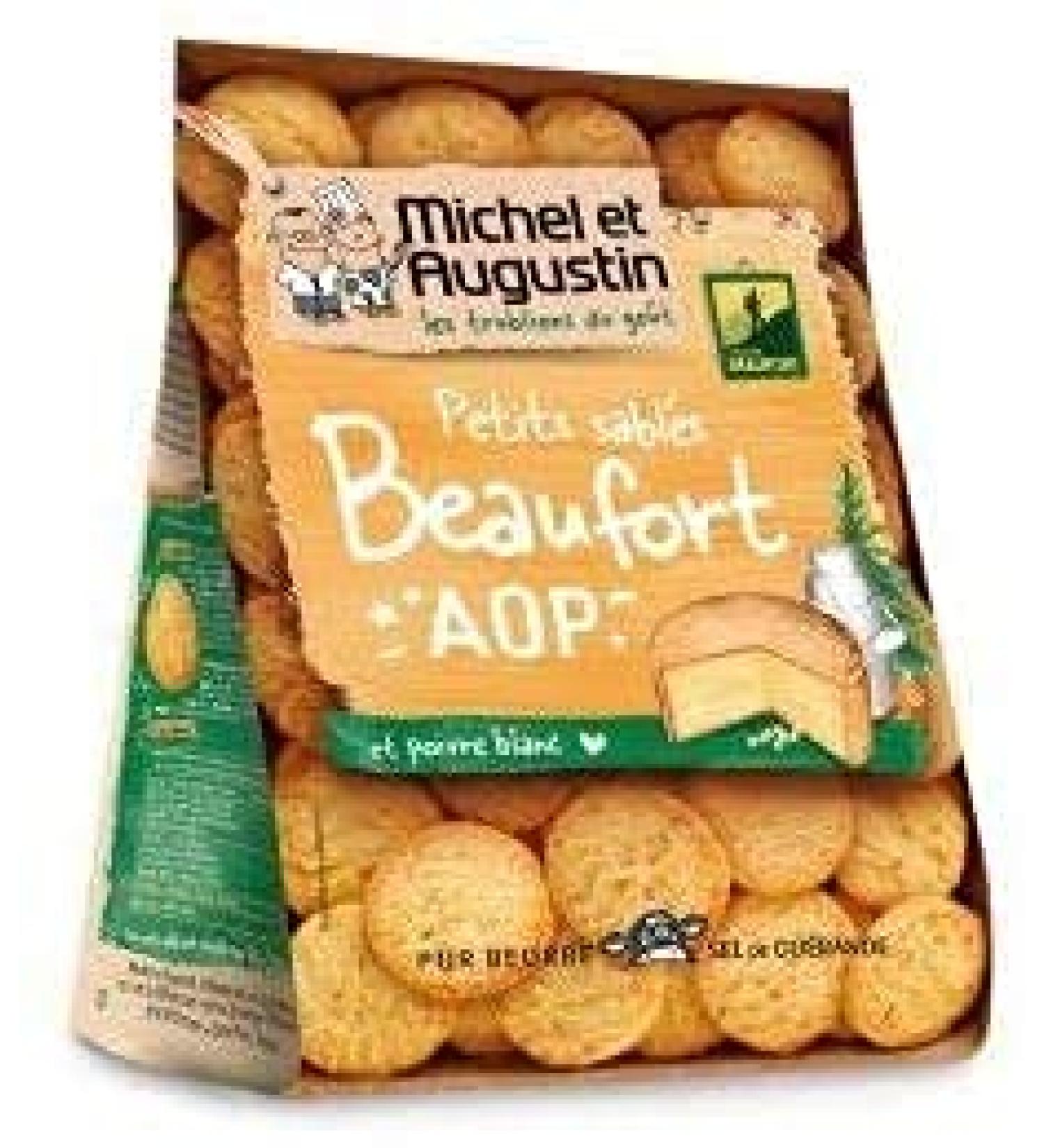 Epicerie sal e MICHEL ET AUGUSTIN - Beaufort and Black Pepper Aperitif Shortbread 100g - Pack of 3 - best offer