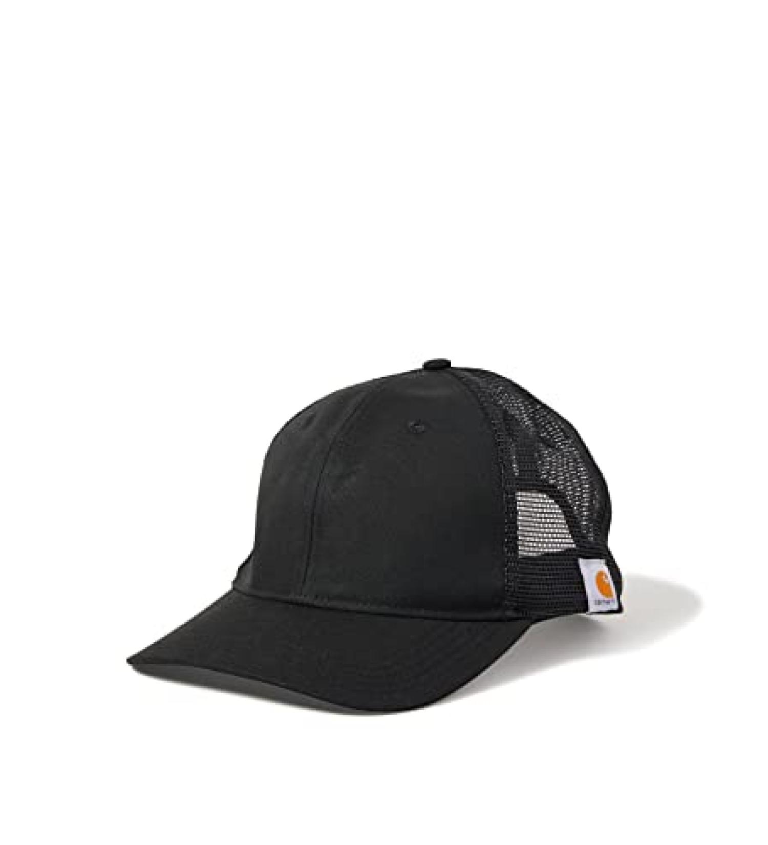 Carhartt Men's Rugged Professional Series Black Canvas Mesh-Back Cap - Buy Online on GoSupps.com