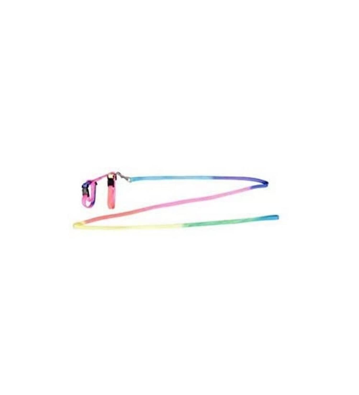 Karlie Art Sportiv Plus rabbit harness and leash L: 140 cm W: 10 mm rainbow mix rainbow mix L: 140 cm W: 10 mm