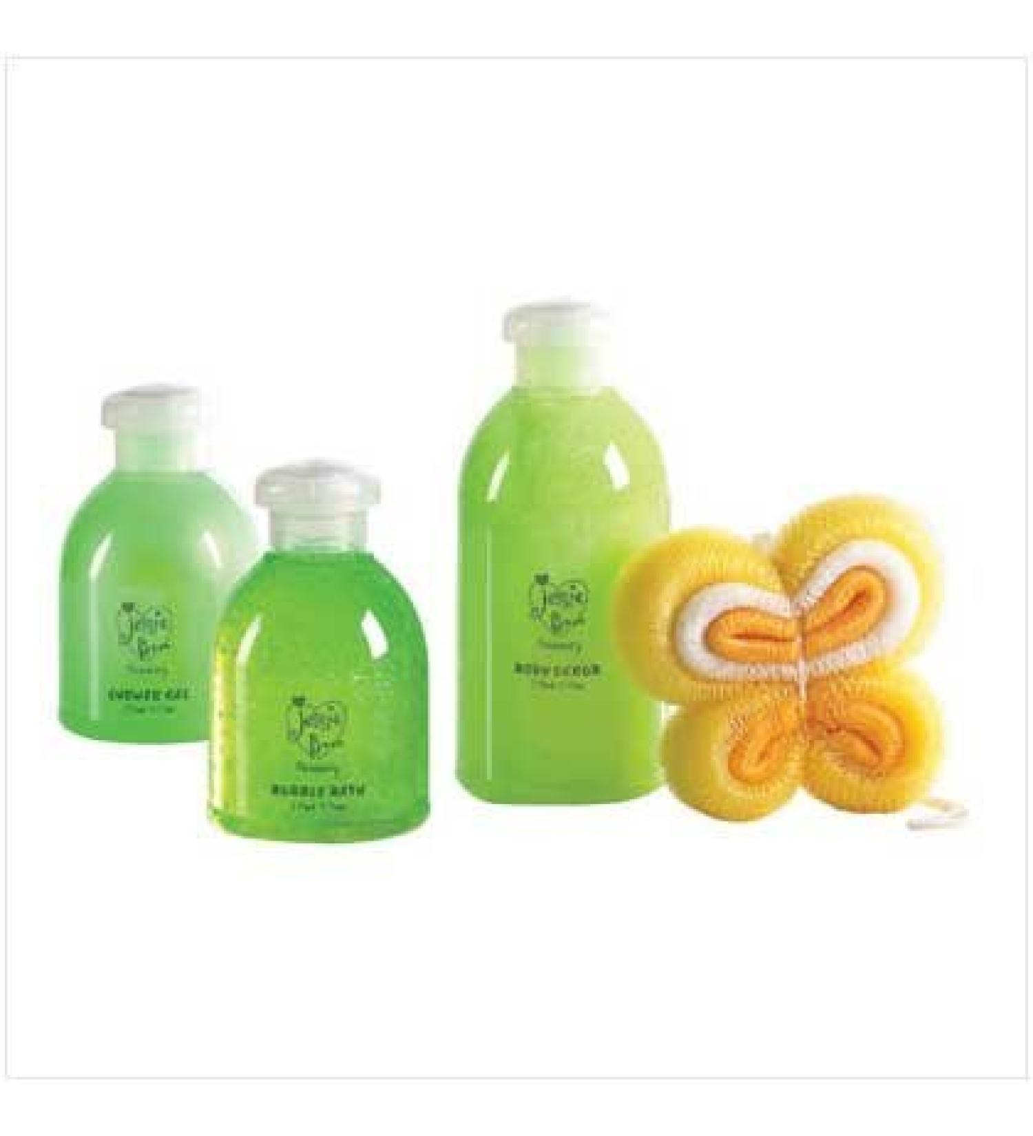 Green Apple Bath Wood Tray Set - Style 36409