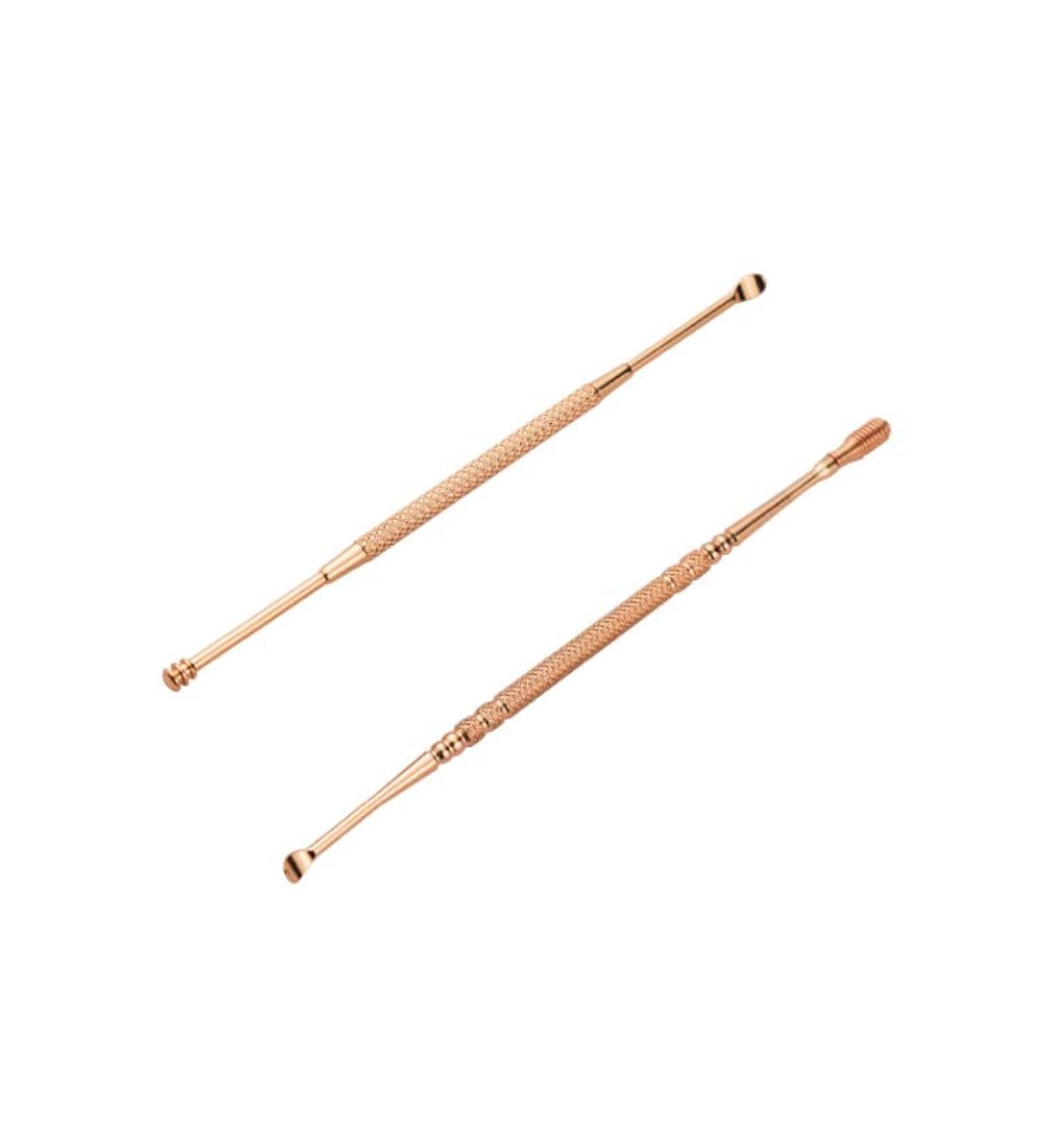 HLLMX 2 PCS Professional Spiral Ear Wax Cleaner | Stainless Steel 360 Spiral Ear Cleaning Tool for Kids & Adults/Seniors - Buy Online on GoSupps.com
