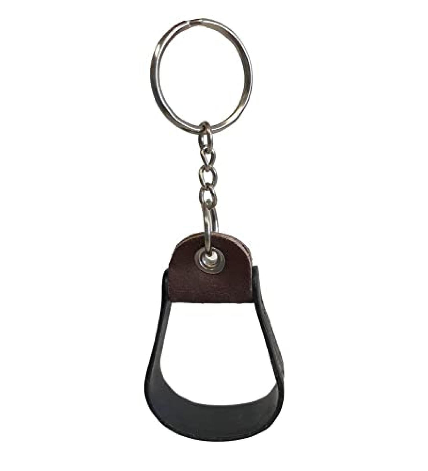 Horse Tack Keychains One Size Western Stirrup