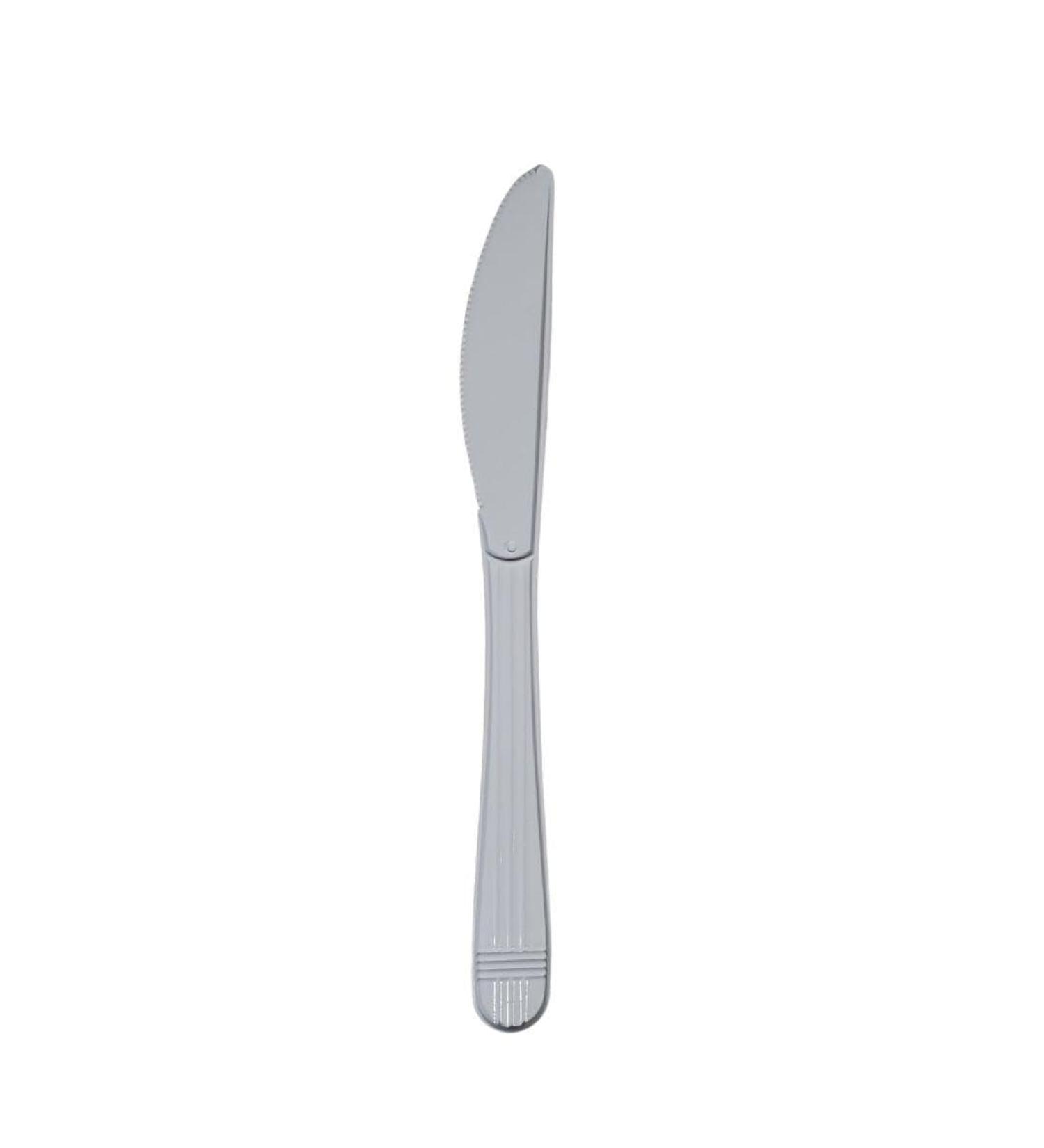 Value Plus (1000 Count) White Disposable Knife Individually Wrapped Heavy Weight Polypropylene Cutlery for Birthday Party Picnic Barbecue Ideal for Office & Take Away - Buy Online on GoSupps.com