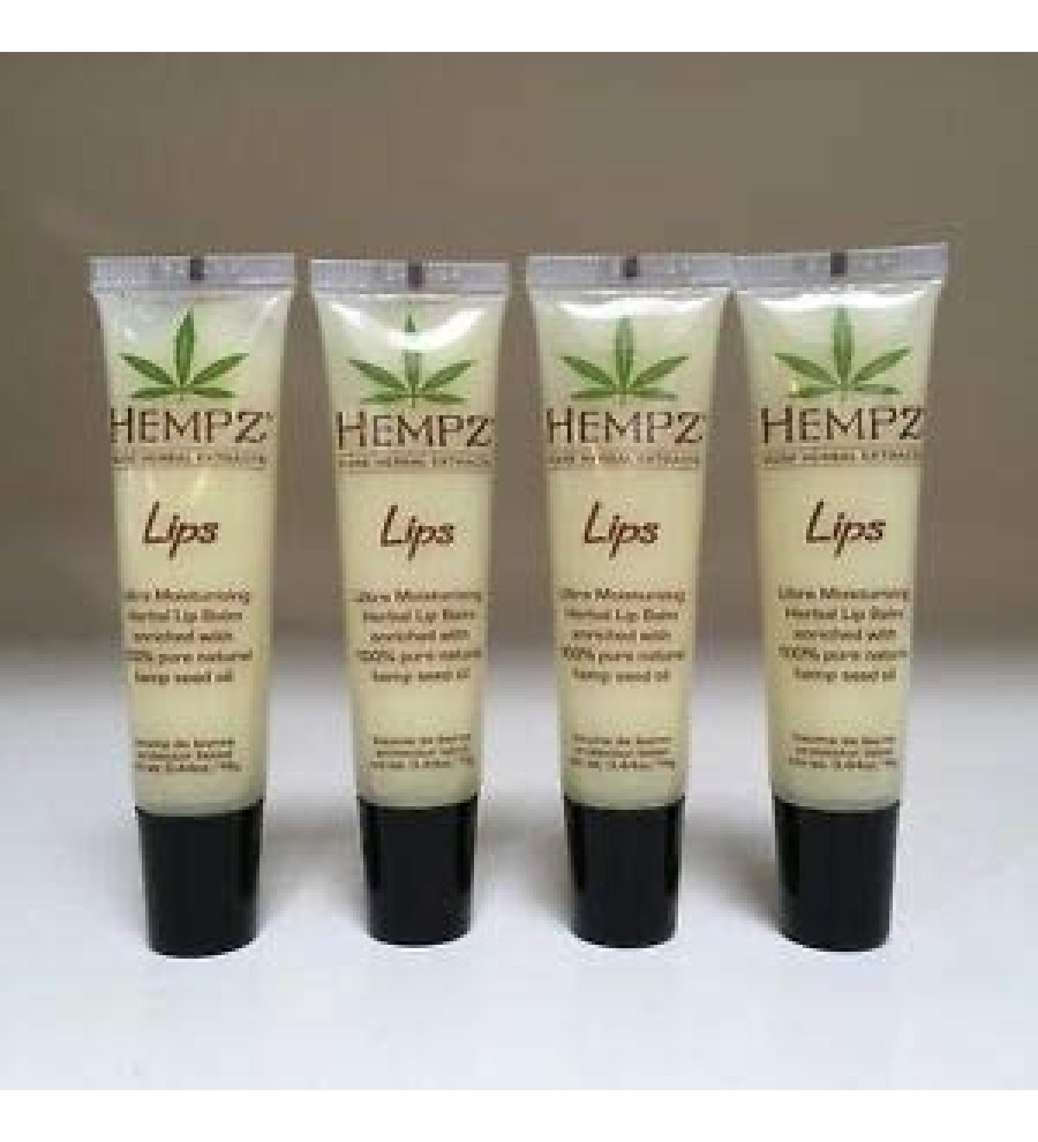 Hempz Ultra Moisturizing Herbal Lip Balm SPF 15 (Quantity of 4)