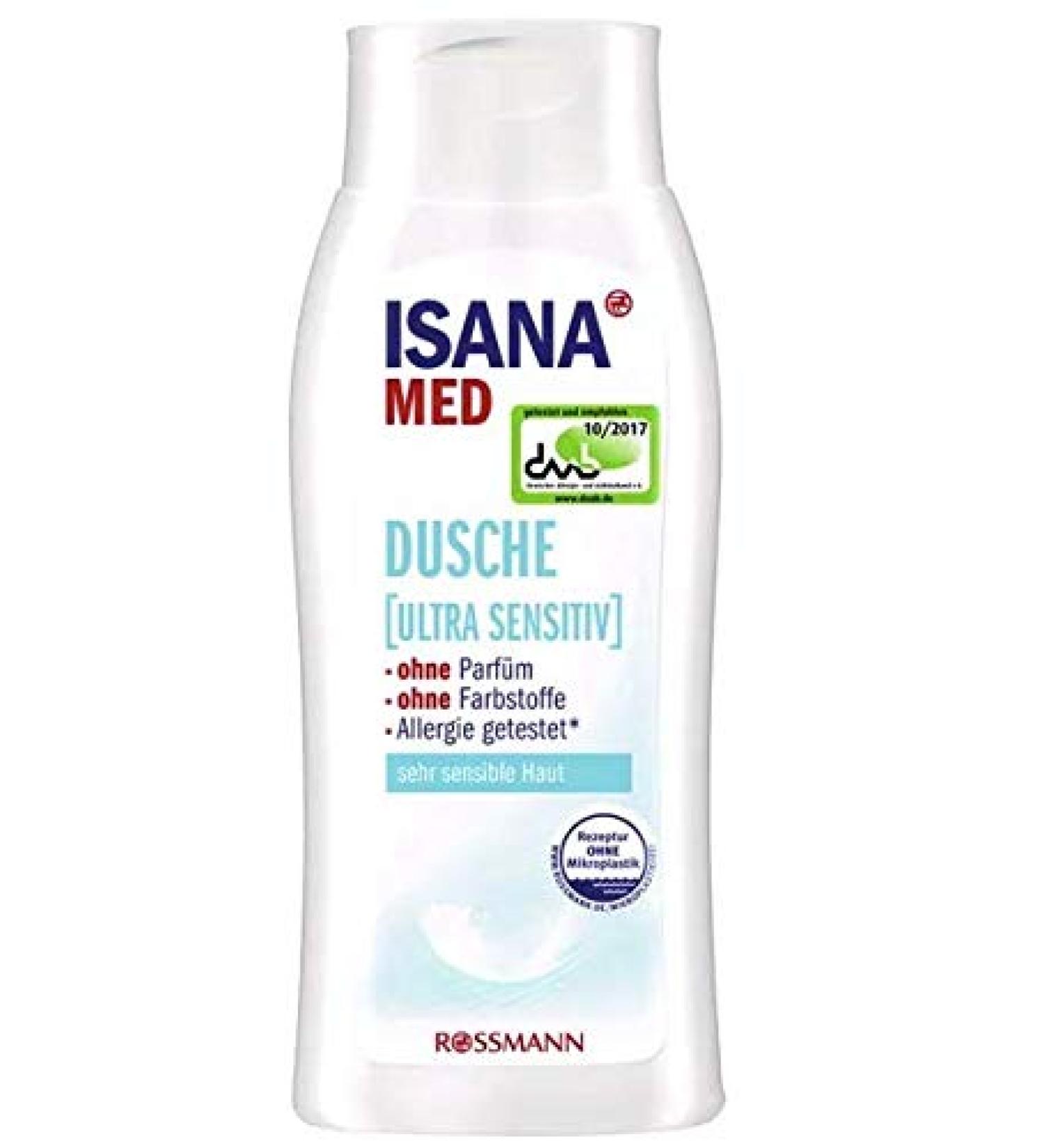 ISANA MED Shower ultra sensitive without perfume without dyes allergy tested 250 ml