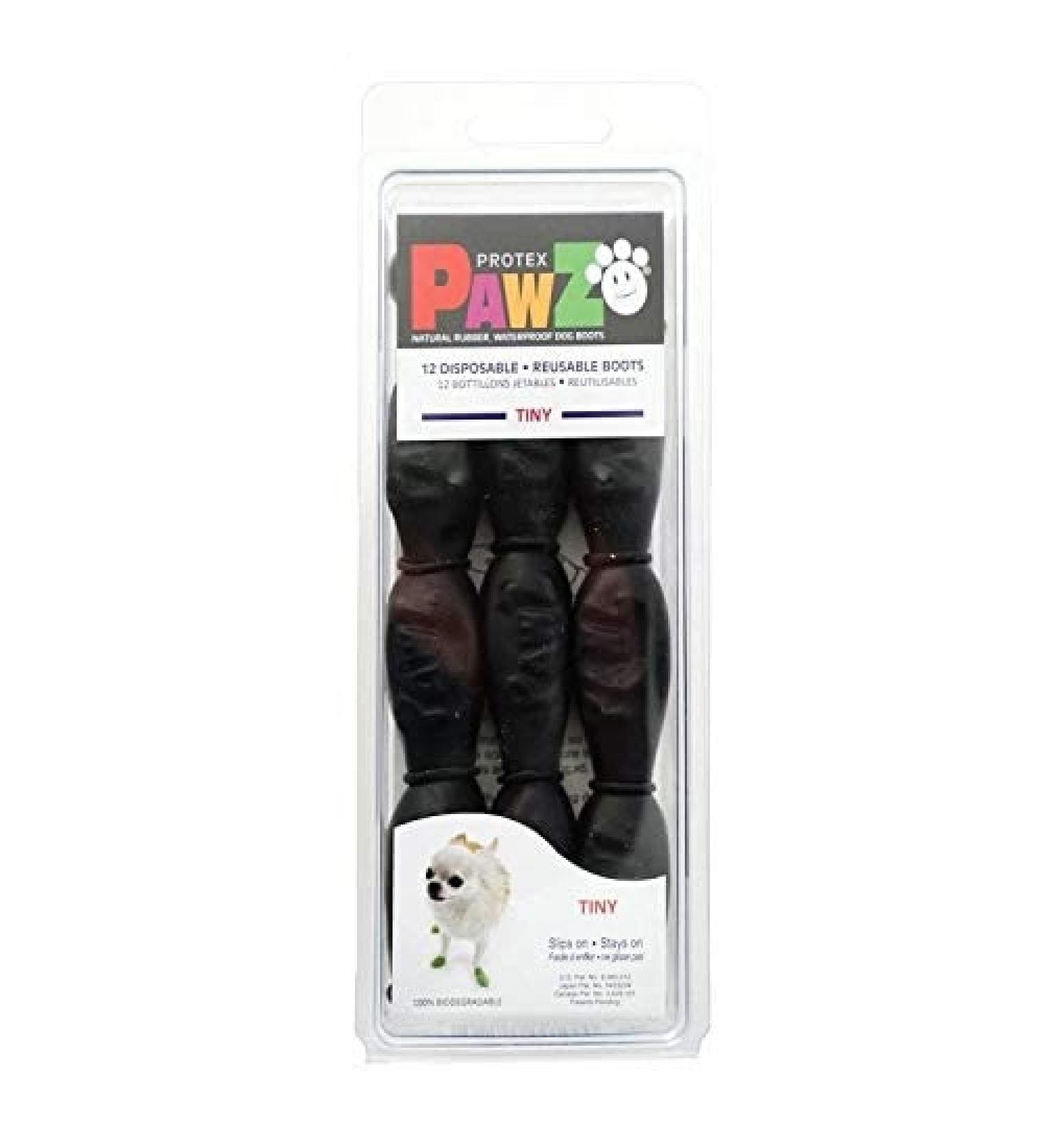 Pawz Black Dog Boots Tiny Black tiny