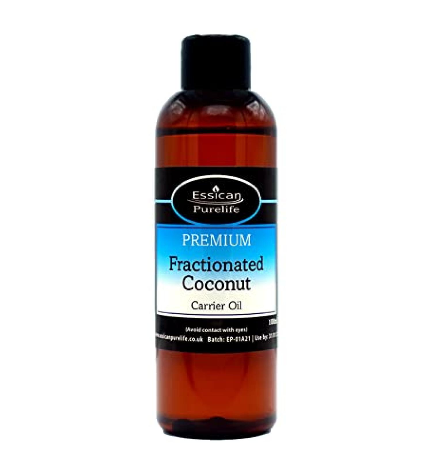 100% Pure Fractionated Coconut Oil Liquid 200 ml - Hair Treatment for Skin and Hair - Buy Online on GoSupps.com
