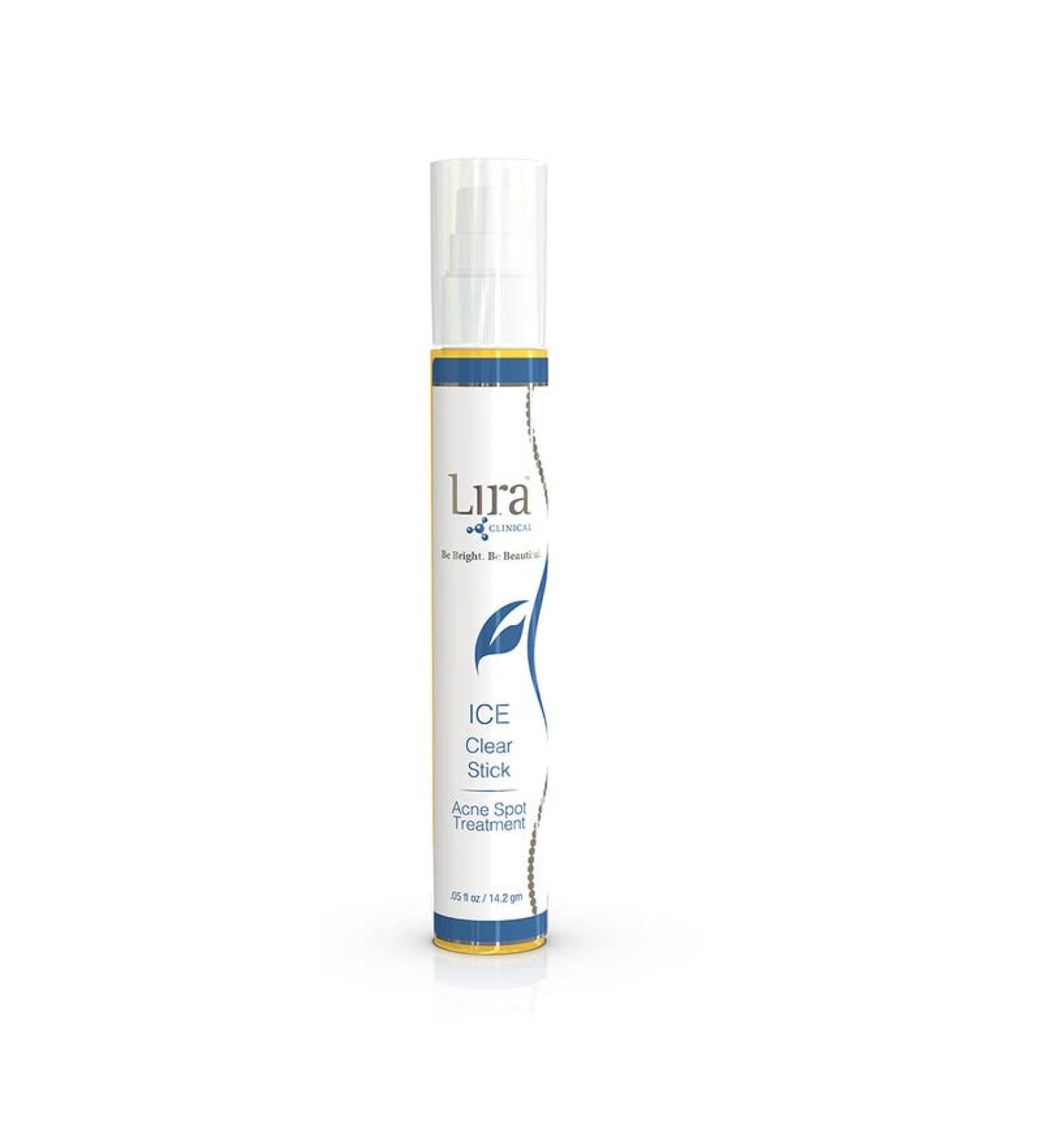 Lira Clinical Ice Clear Stick - On-the-Go Acne Spot Treatment with Salicylic Acid & Collagen Peptides - 0.5 fl oz - Buy Online on GoSupps.com