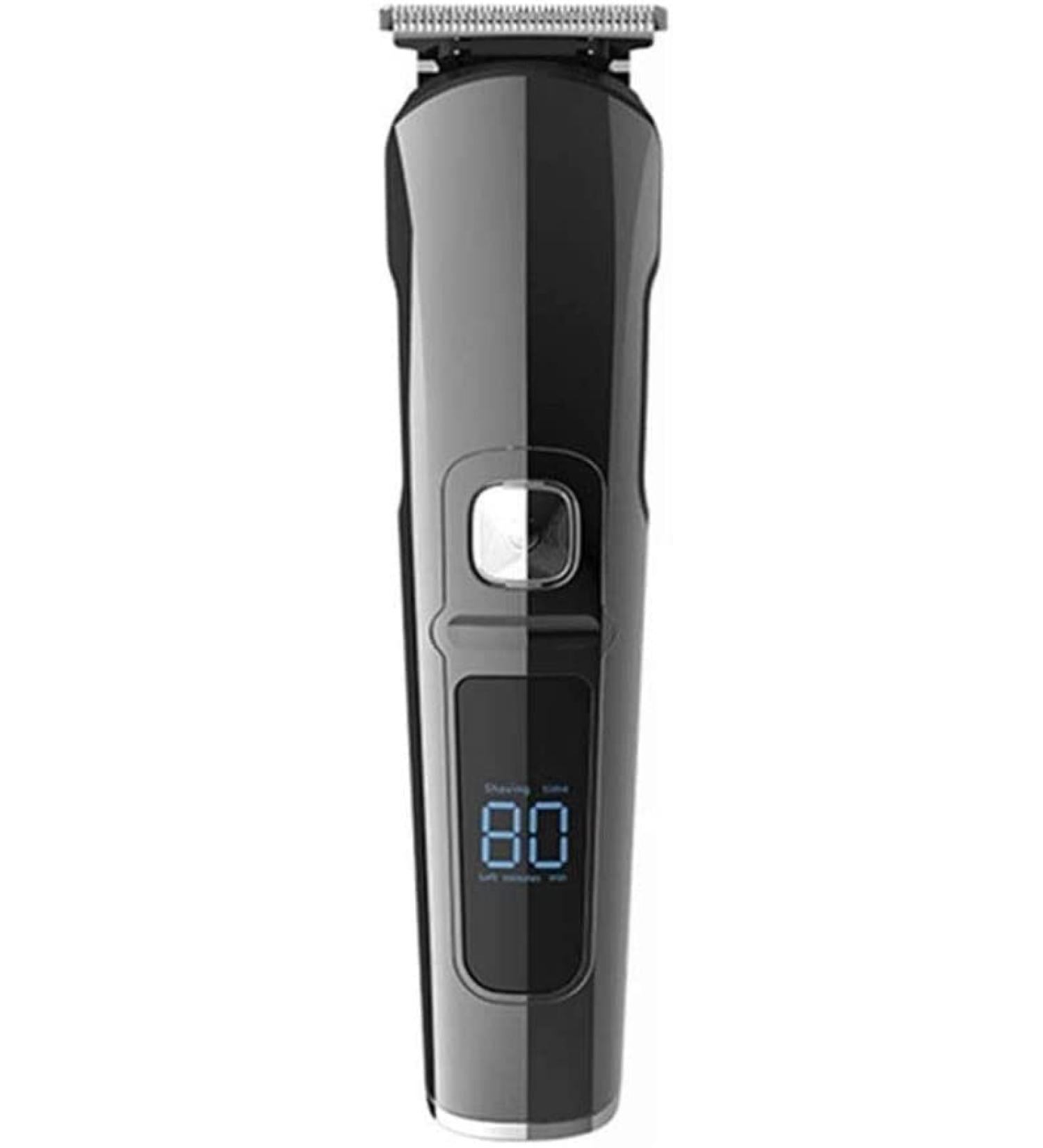 Premium 4-in-1 Hair Clippers for Men - Cordless Beard Trimmer Ear/Nose Trimmer Body Groomer & Detail Trimmer - Rechargeable with LED Display & Wet/Dry Attachments (Black - Buy Online on GoSupps.com