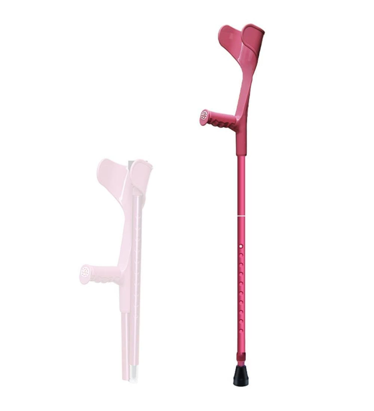 Forearm Crutch Folding Aluminum Crutch Height Adjustable Crutch for Adults for Adults and Children with Heights 4'7" - 6'1" Black/Pink/Blue It's so Kind of You Prosperous - Buy Online on GoSupps.com
