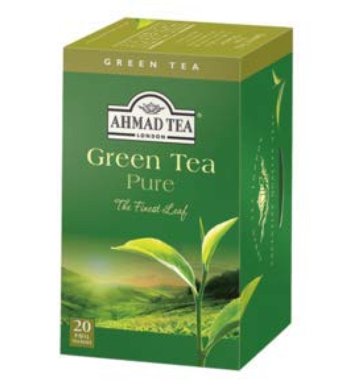 Ahmad Tea Ahmad Tea Green Tea Pure | Green Tea | 6 x 20 tea bags of 2g | Tea bags with ribbon
