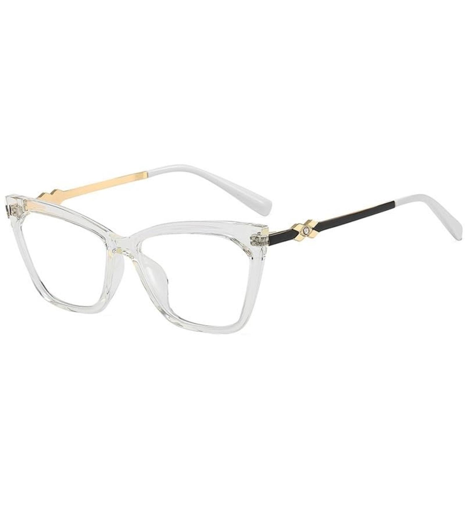 Large Cat-Eye Reading Glasses | Blue Light Blocking Eyewear | Computer Readers | Unbreakable Anti-Glare +150 Transparent - Buy Online on GoSupps.com