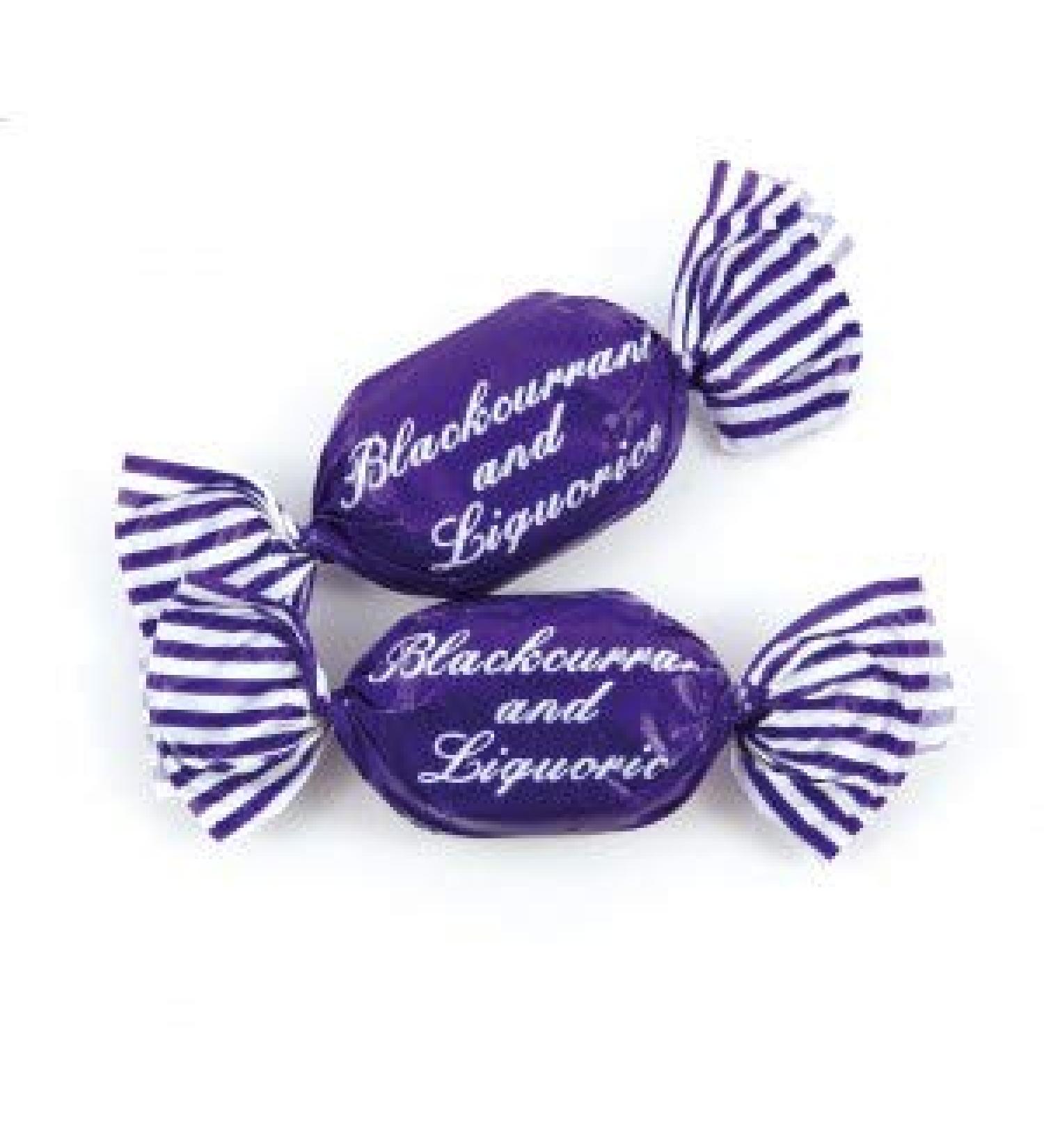 Kingsway Retro Boiled Sweets - Blackcurrant Liquorice - Wedding / Party Bag 1kg