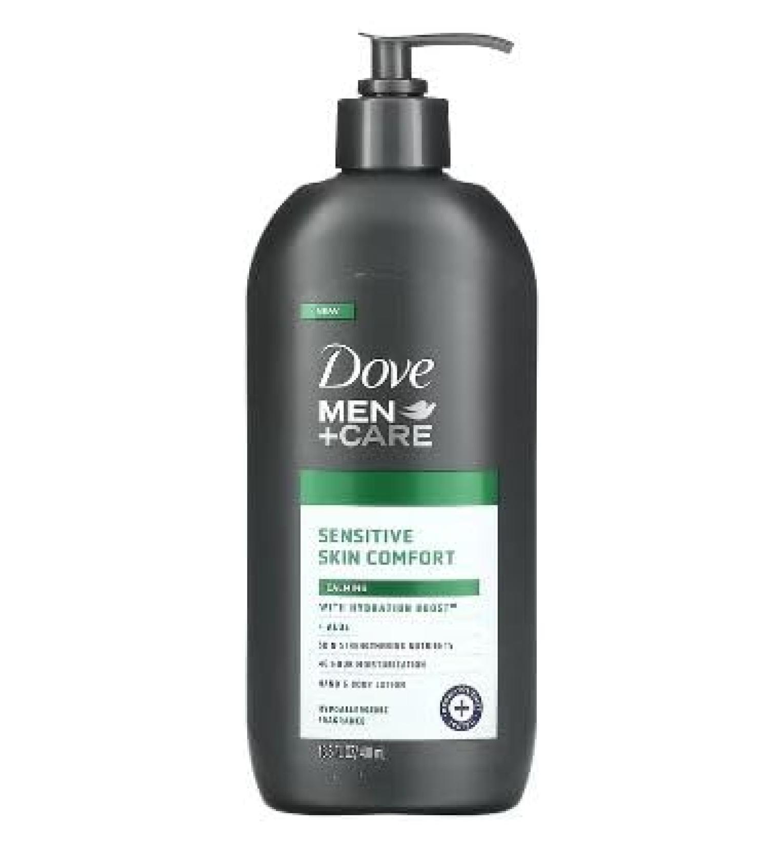 Dove Men + Care Hand & Body Lotion For Sensitive Skin with Hydration Boost & Aloe 400ml