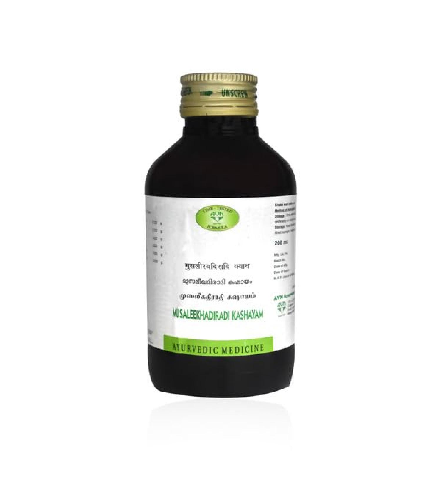 Musaleekhadiradi Kashayam 200 ml | Ayurvedic Products | avn Ayurvedics