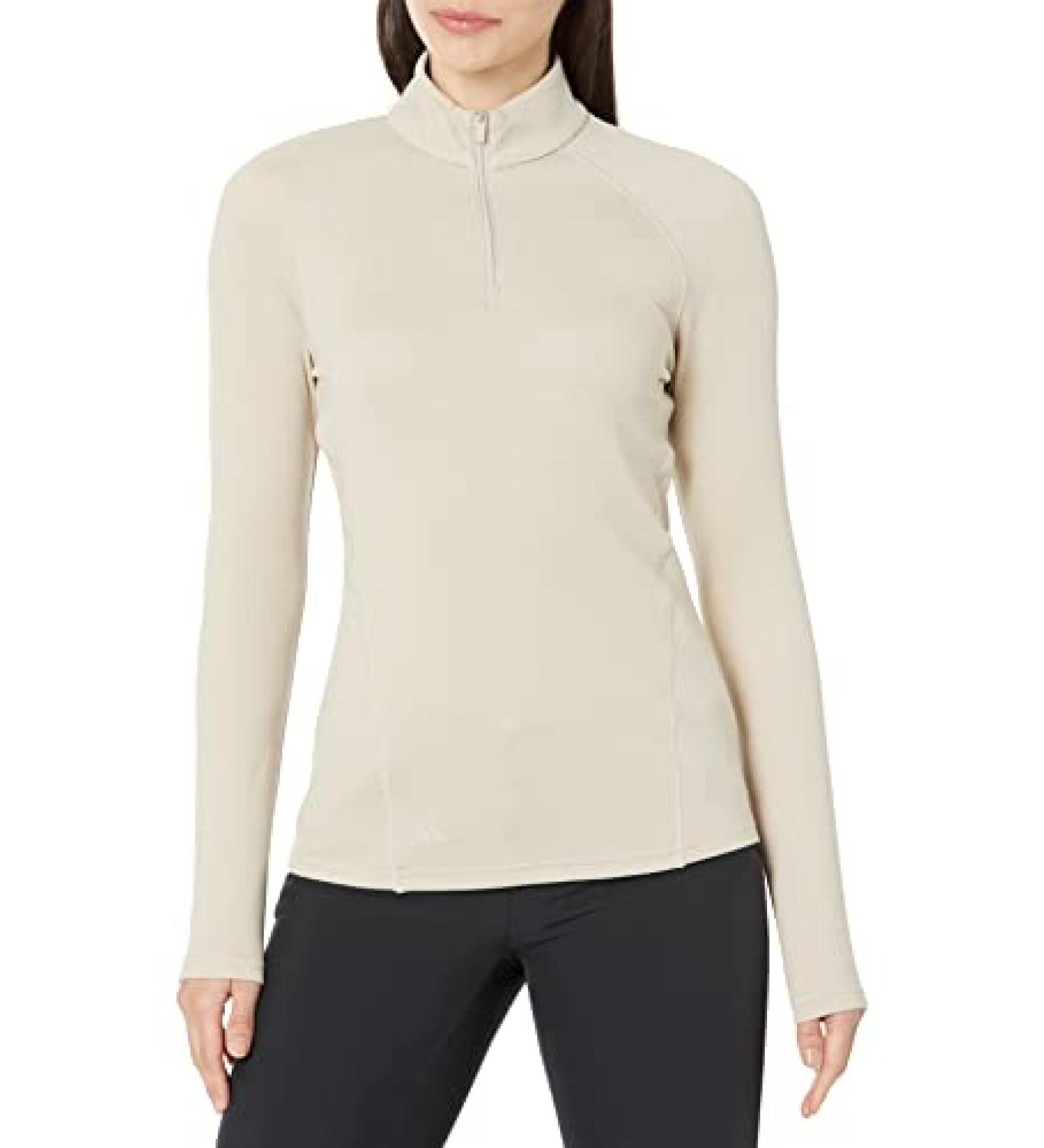 adidas Women's Quarter Zip Pullover Wonder Taupe XX-Large