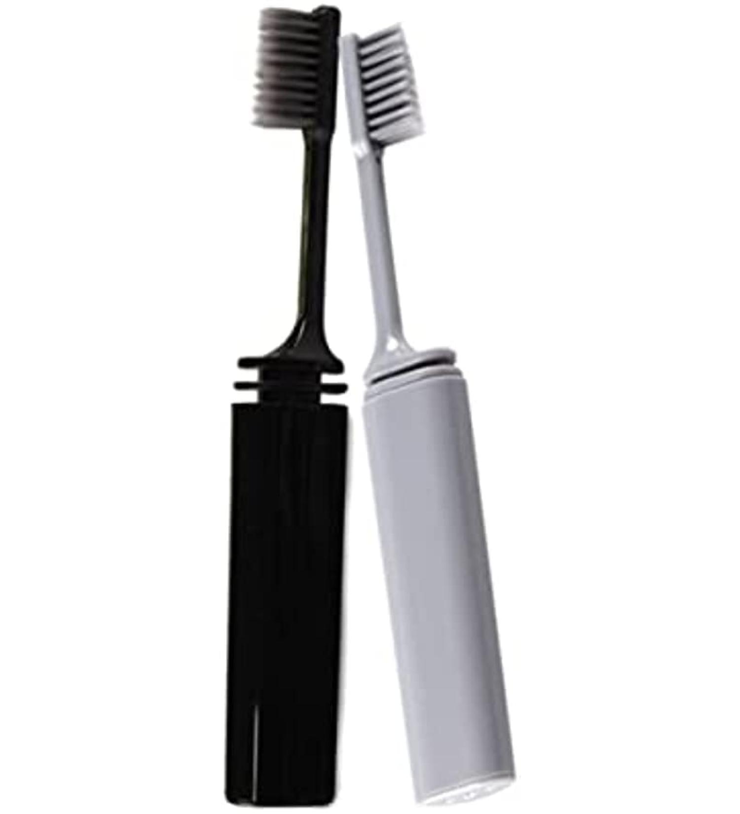 Buy TEONEI Folding Travel Toothbrush - 2PCS Foldable Teeth Brushes for Personal Care | International Shipping Available - Buy Online on GoSupps.com