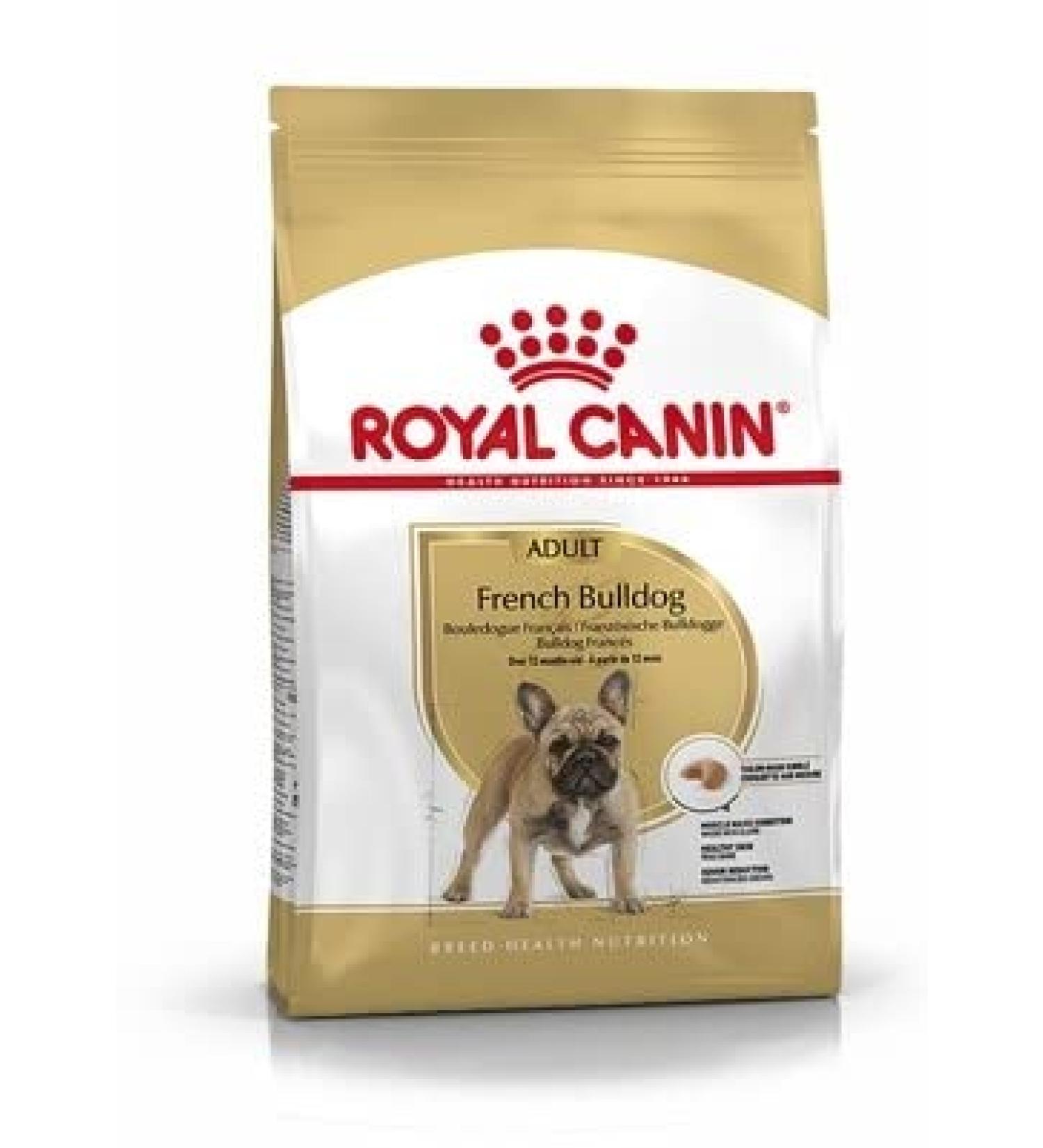 Royal Canin French Bulldog Pack of 2 adult dog kibbles 3 kg - Buy Online on GoSupps.com