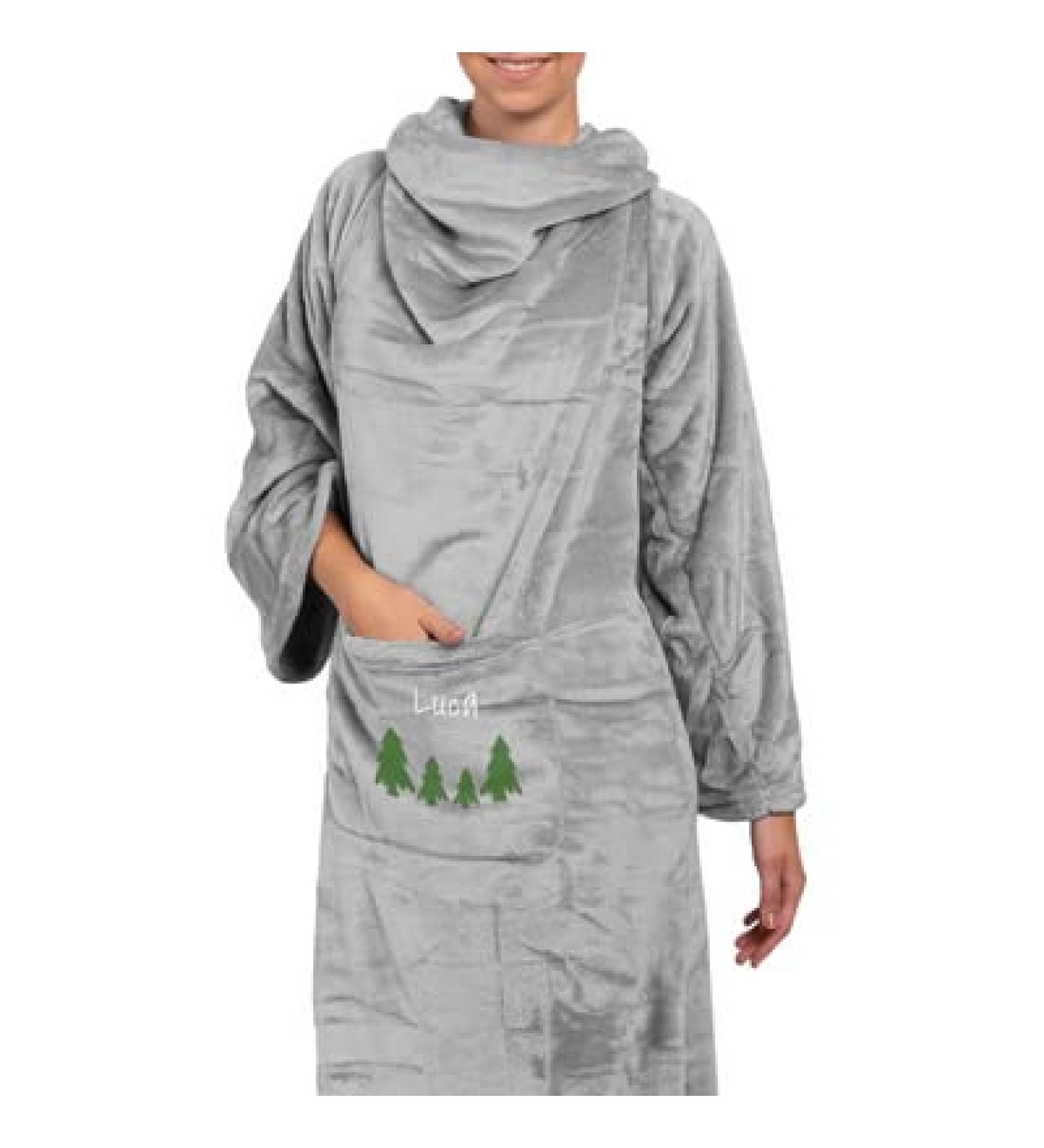 Personalized Hoodie Blanket for Women | Warm & Fluffy Sleeve Blanket Gift - 150x180cm - Buy Online on GoSupps.com