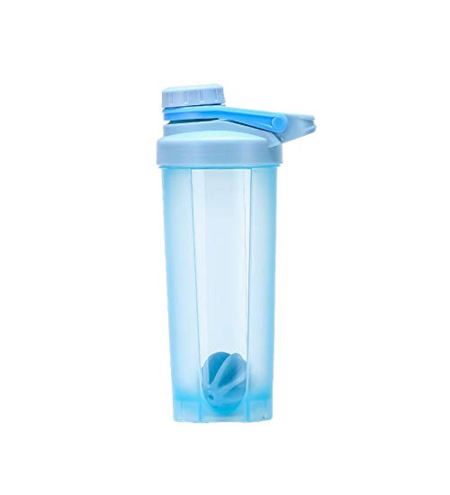 Bouteille de la prot ine Shaker bouteille d'eau de sport de sport tasses de m langeur de smoothie BPA gratuit couvercle bascule avec bouteille de m lange de poudre de boule de m lange pui 0.5L Blue - Buy Online on GoSupps.com