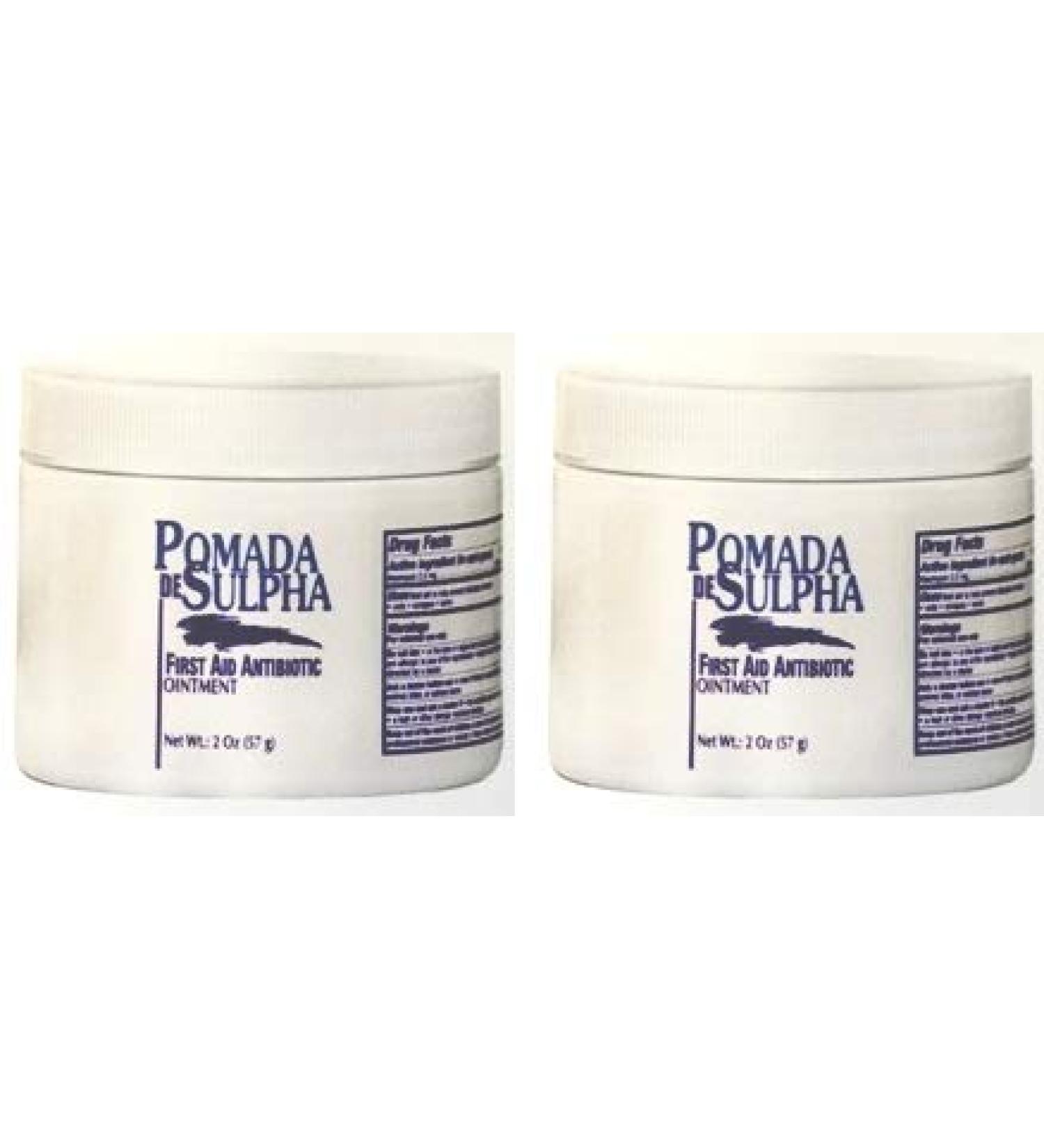 Pomada De Sulpha First Aid Antibiotic Ointment 2 oz. - 2-Pack: Fast Healing Relief - Buy Online on GoSupps.com