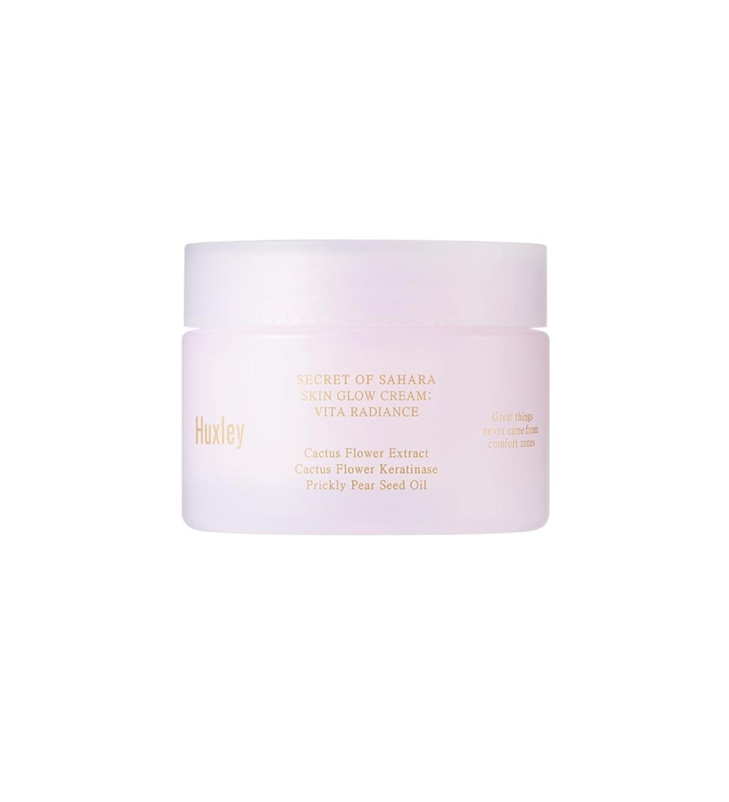 Huxley Secret of Sahara Skin Glow Cream Vita Radiance 3% Niacinamide Face Moisturizer Korean Skin Care Gel Cream for Dewy Glow Glass Skin Finish | 50ml /1.69 fl. oz. - Buy Online on GoSupps.com