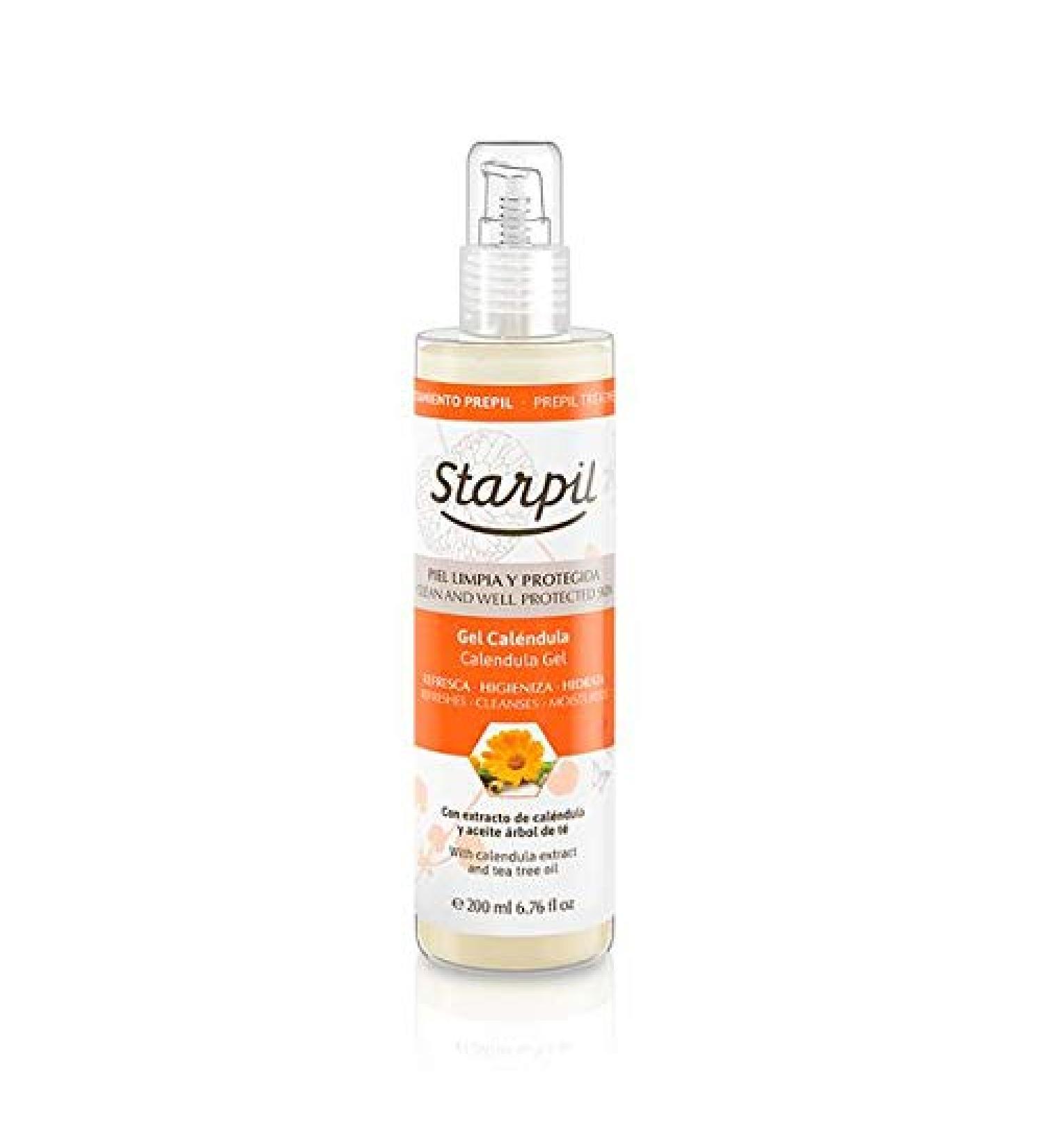 Pre Wax Sanitizer prepil Gel Calendula Starpil 200ml