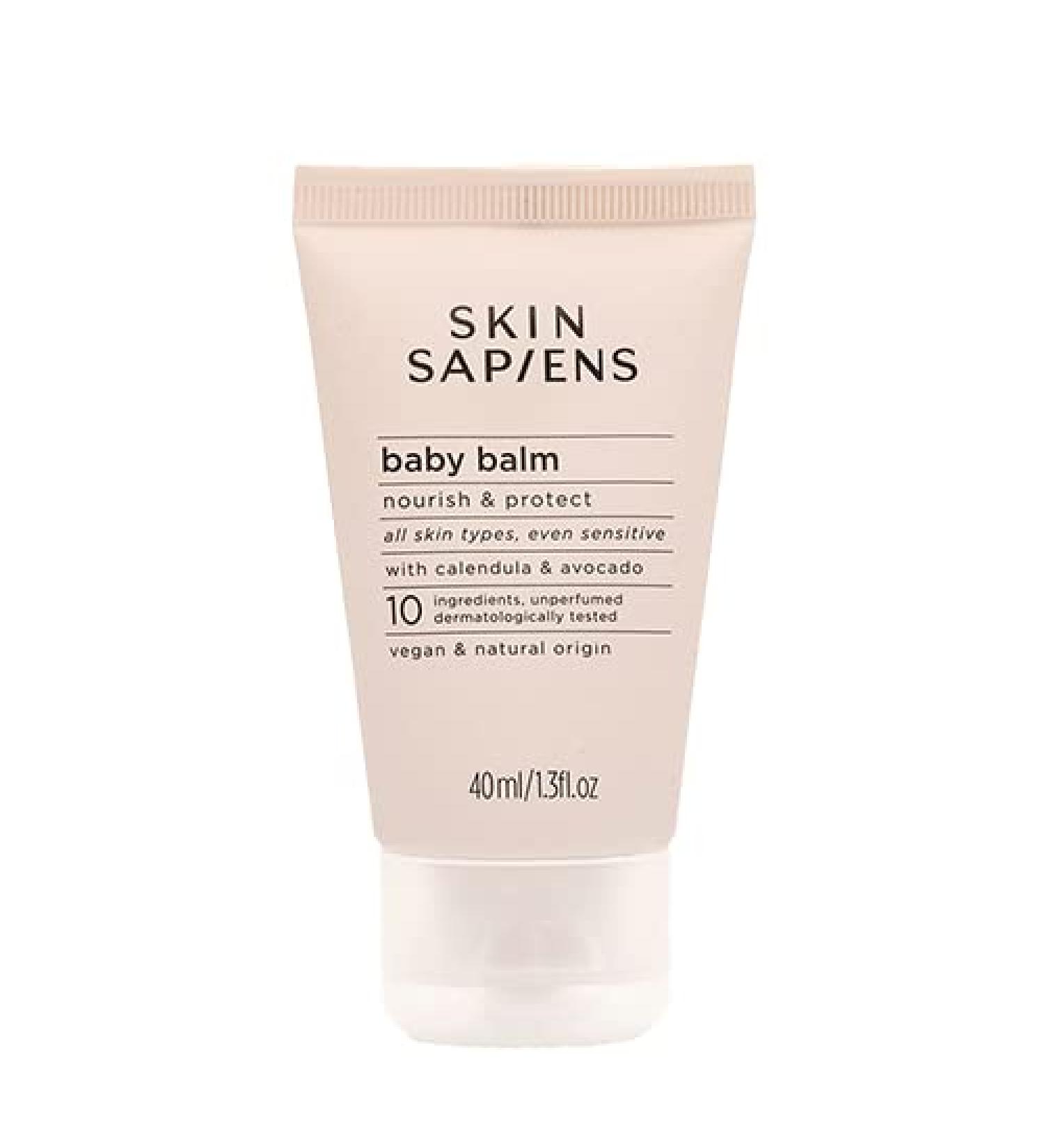 Skin Sapiens Nourishing Baby Balm | Calendula & Avocado | Unscented | 100% Natural Ecocert Cosmos | Cruelty-Free | Vegan | Diaper Rash Treatment | 1.3 Fl Oz - Buy Online on GoSupps.com
