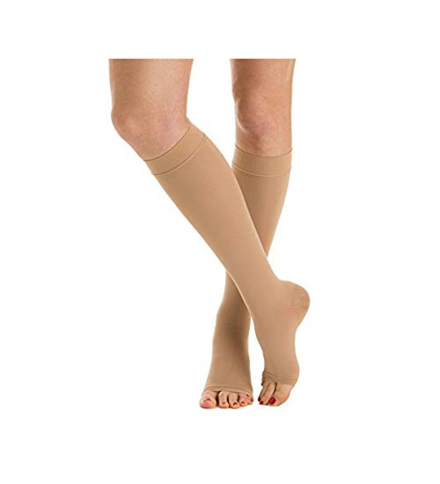 Medi Medive Plus Compression Knee Socks Unisex | Medical CCL2 Stockings for Men & Women | Black Size II | Open Tip | Comfort & Support - Buy Online on GoSupps.com