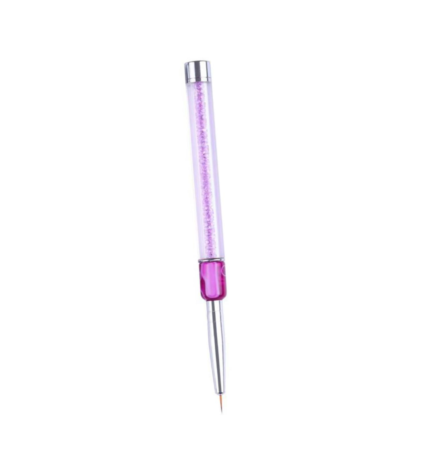 minkissy False Tip Builder Brush Nail Brush Pen Flat Brush Pen Gel Nail Brush Dual Brush Pens Purple Manicure medium Purple - Buy Online on GoSupps.com