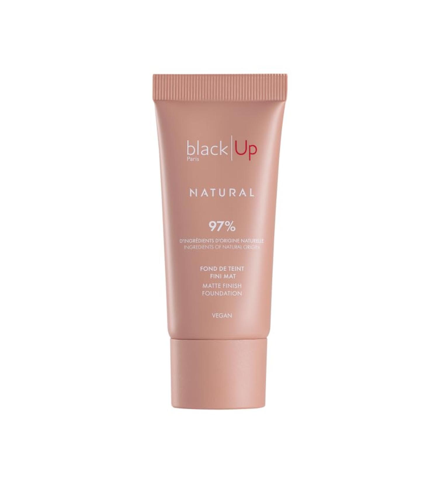 BLACK UP BLACK UP - Matte Finish Foundation FNAT07 - 97% Natural Ingredients Light & Fluid Texture Coconut Water & Pure Aloe Vera Natural Matte Finish Long Wear - 30ml