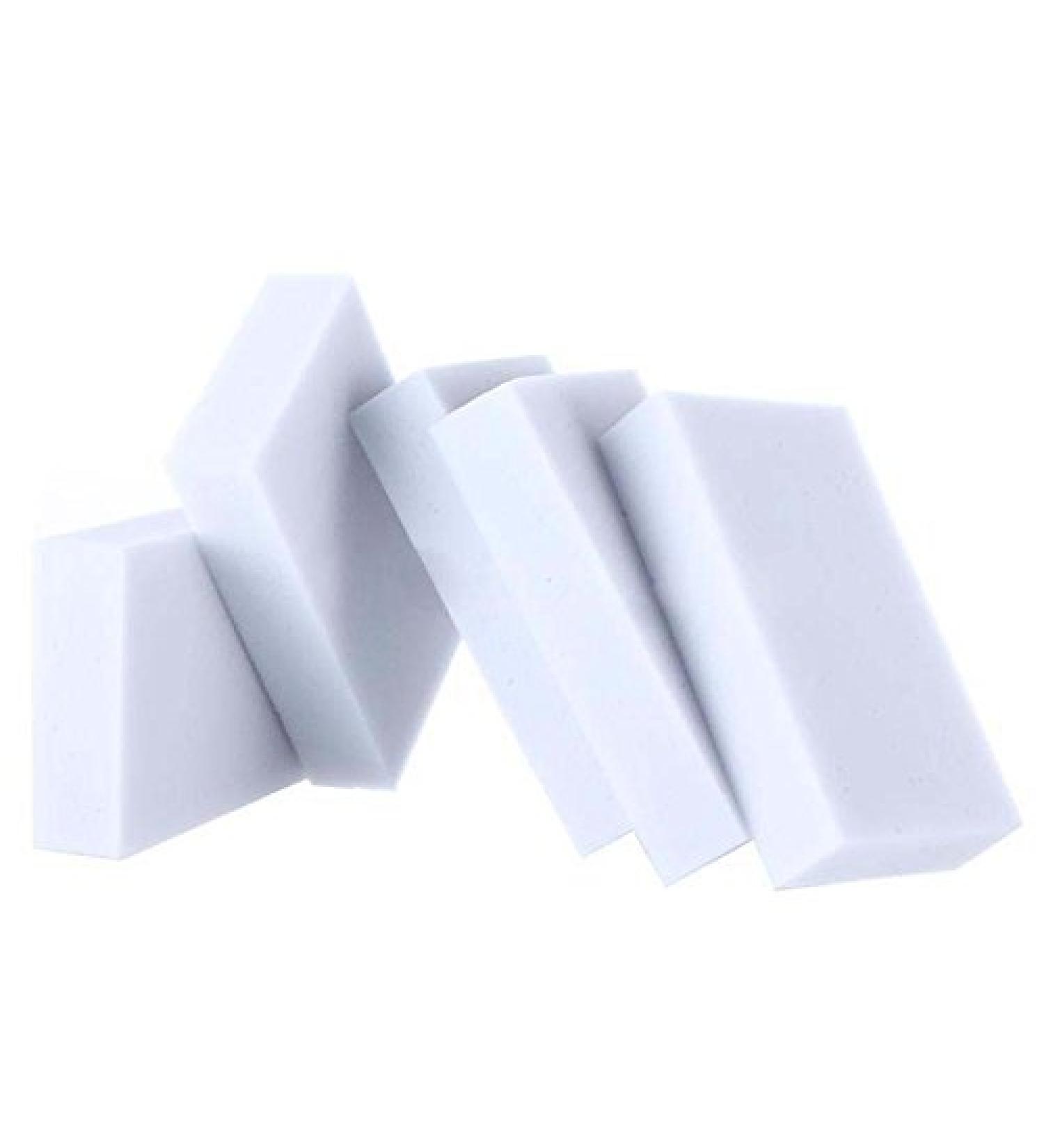 Jbnmvc 100pcs Eraser Melamine Foam Cleaner Magic Sponge Multi-Functional Soft White - Buy Online on GoSupps.com