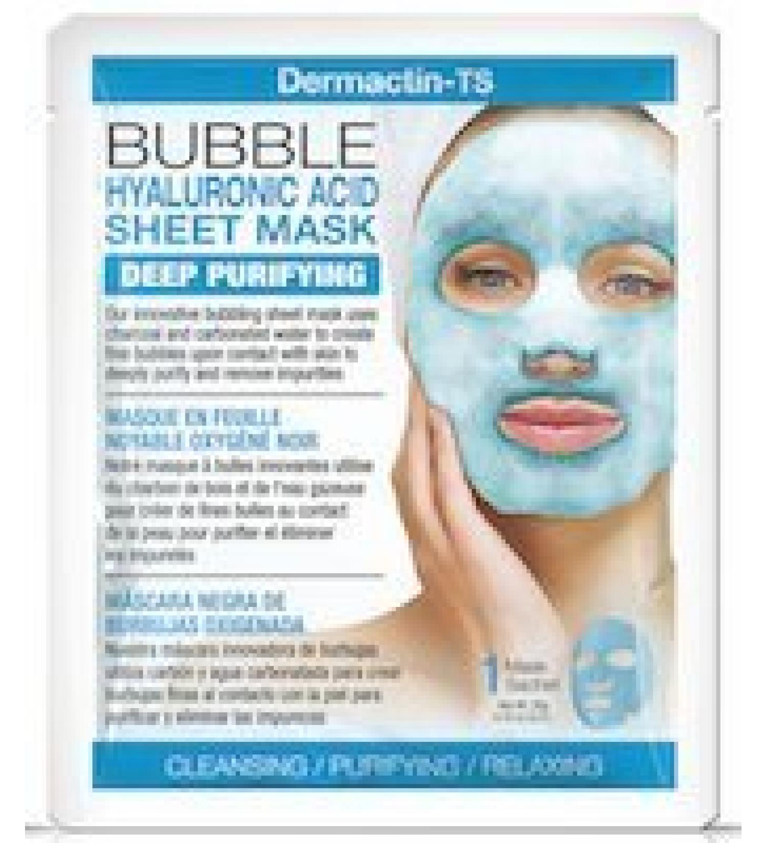 Rejuvenating Bubble Hyaluronic Acid Sheet Mask with Essential Vitamins & Nutrients (4-PACK)