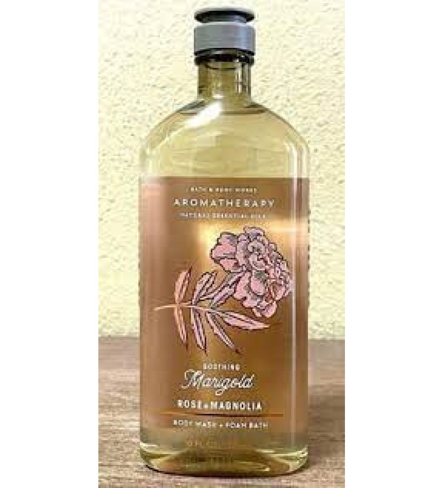 Aromatherapy Soothing Marigold - Rose Magnolia Body Wash + Foam Bath 10 Fl Oz/ 295 mL