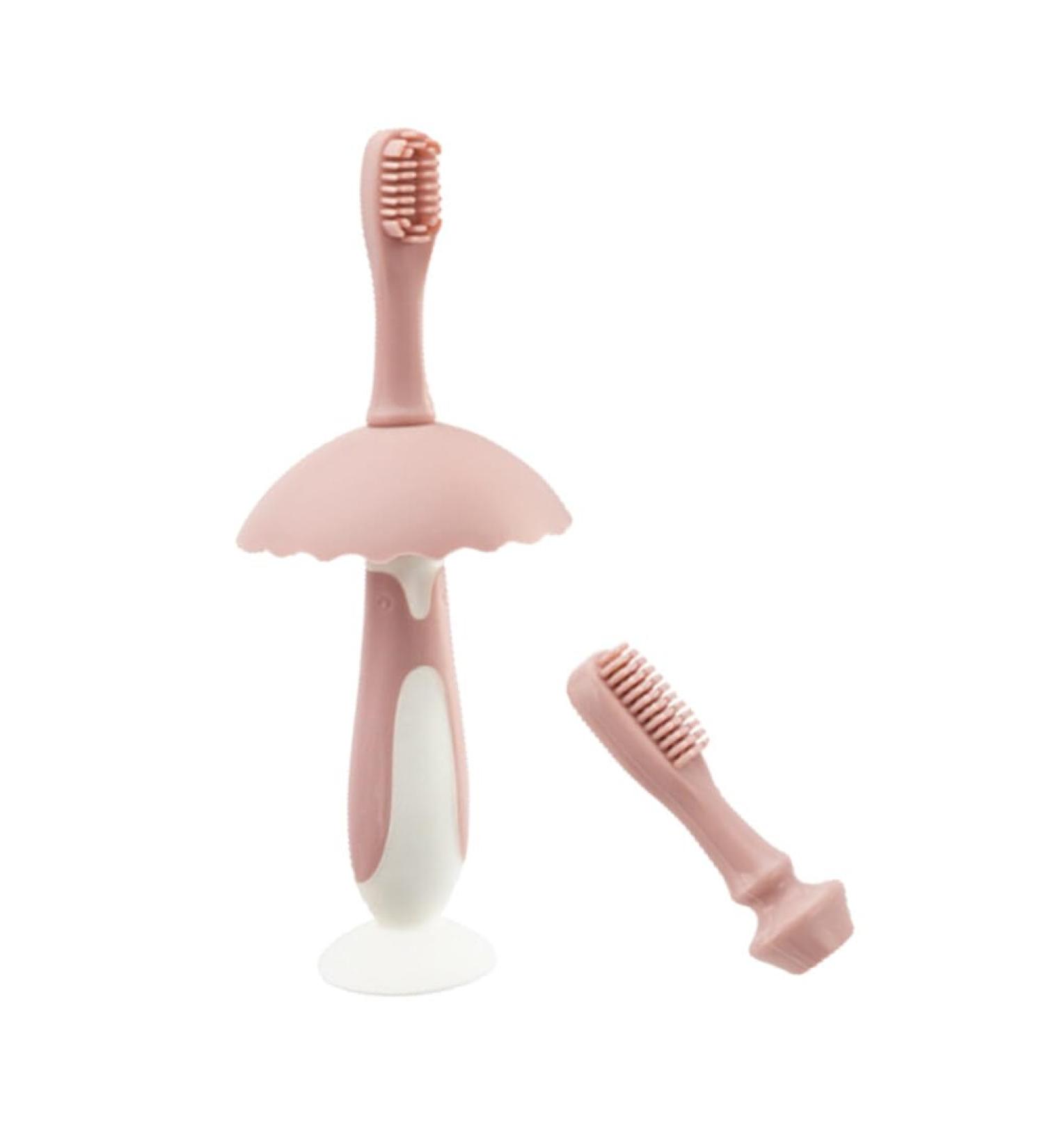 Healeved 1 set penguin toothbrush toothbrush for toddlers baby toothbrush Christmas toothbrush baby girl toothbrush baby finger brush Christmas small pebbles deliveries