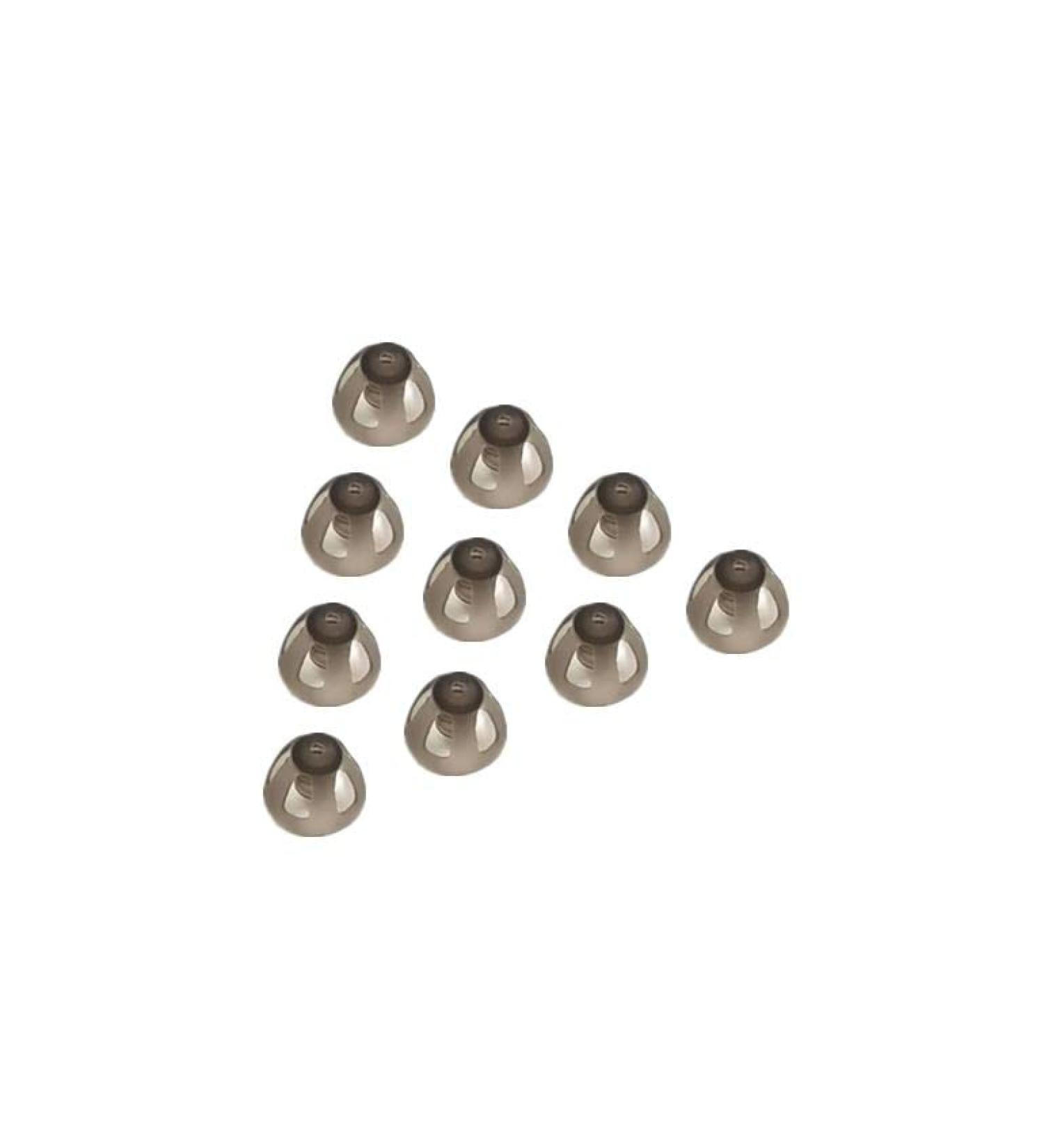 Hearing Aid Domes 8mm Smoky Gray Tips for Open Fit BTE Sound Amplifier - Comfortable & Invisible - PSAP Kit Compatible - RIC 8mm (M * 10) - Buy Online on GoSupps.com