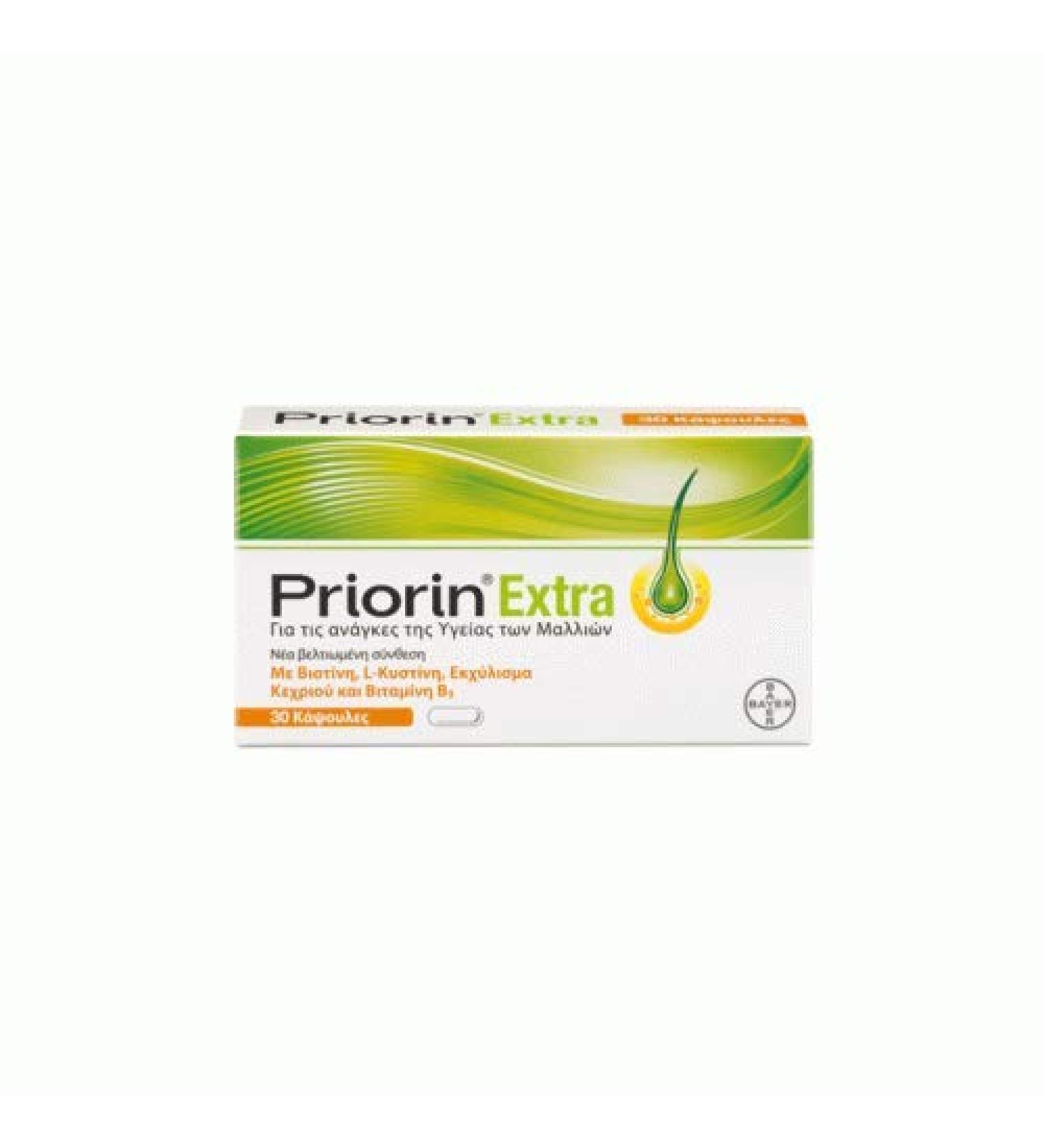 PRIORIN Value pack of 2 x 200 ml shampoo + 30 free capsules - Buy Online on GoSupps.com