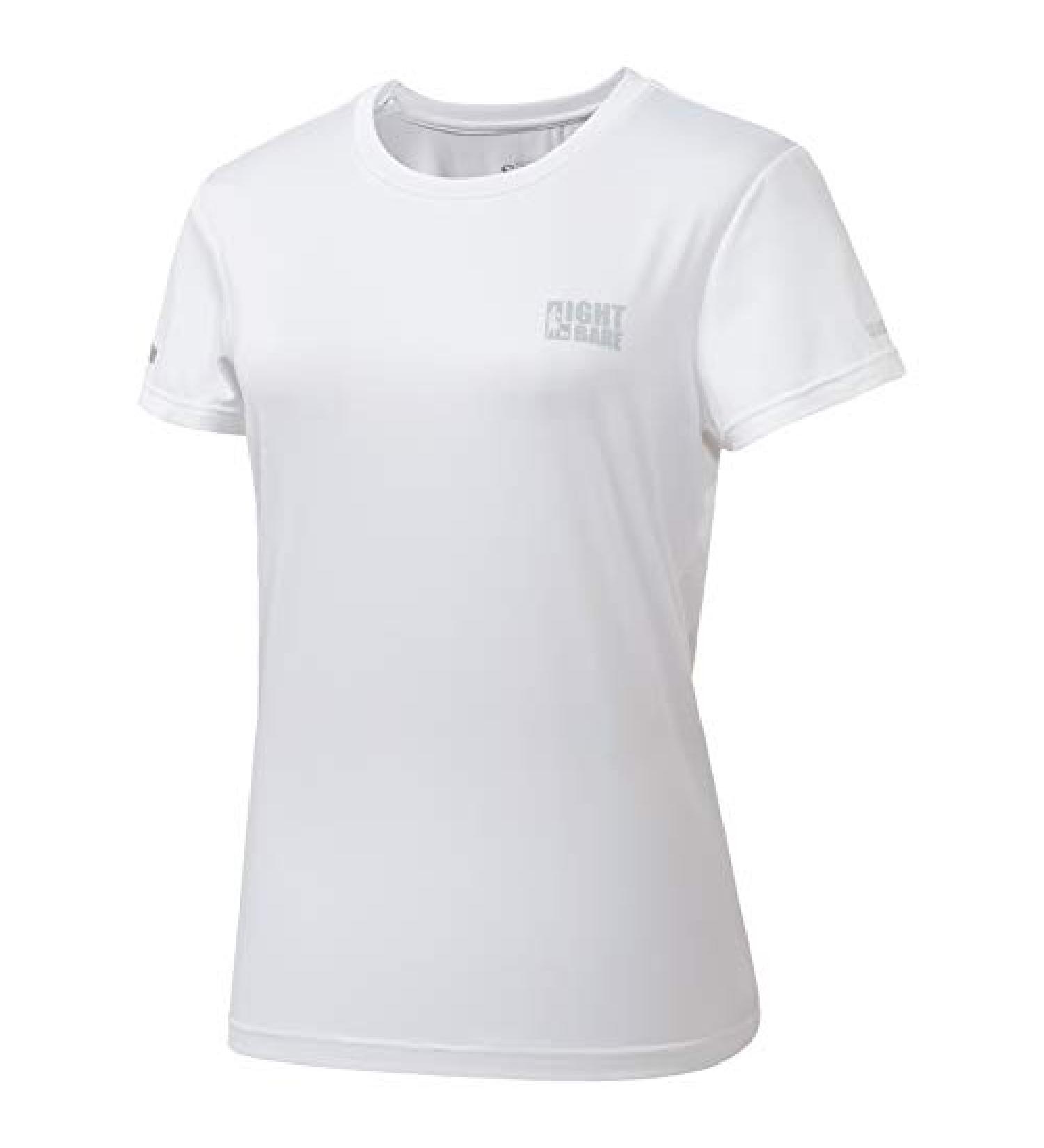Lightbare Women's Dry Fit Short Sleeve T-Shirt - White, Small | Anti-Odor Performance Shirt for Running & Sports - Buy Online on GoSupps.com