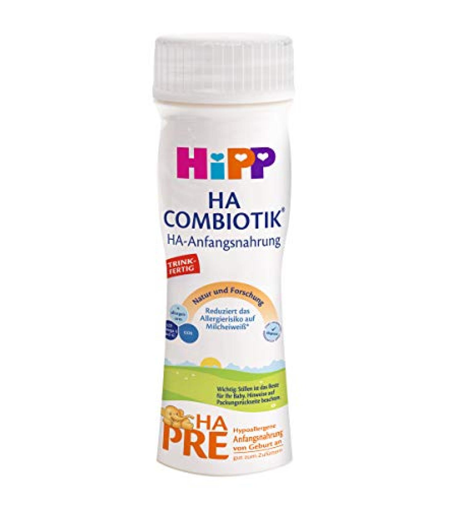 Hipp Milk Formula Pre HA Combiotik Ready to Drink - Pack of 6 (6 x 200 ml) | International Shipping Available - Buy Online on GoSupps.com