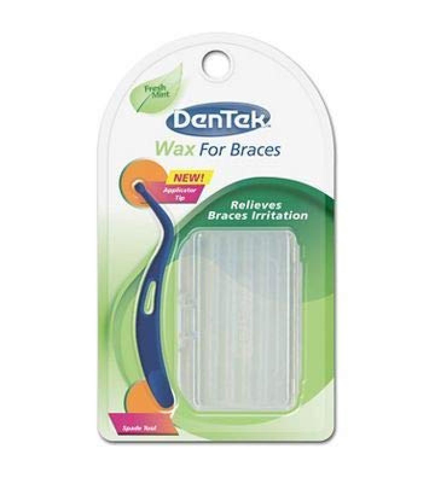 DenTek Fresh Mint Wax for Braces Spade Tool