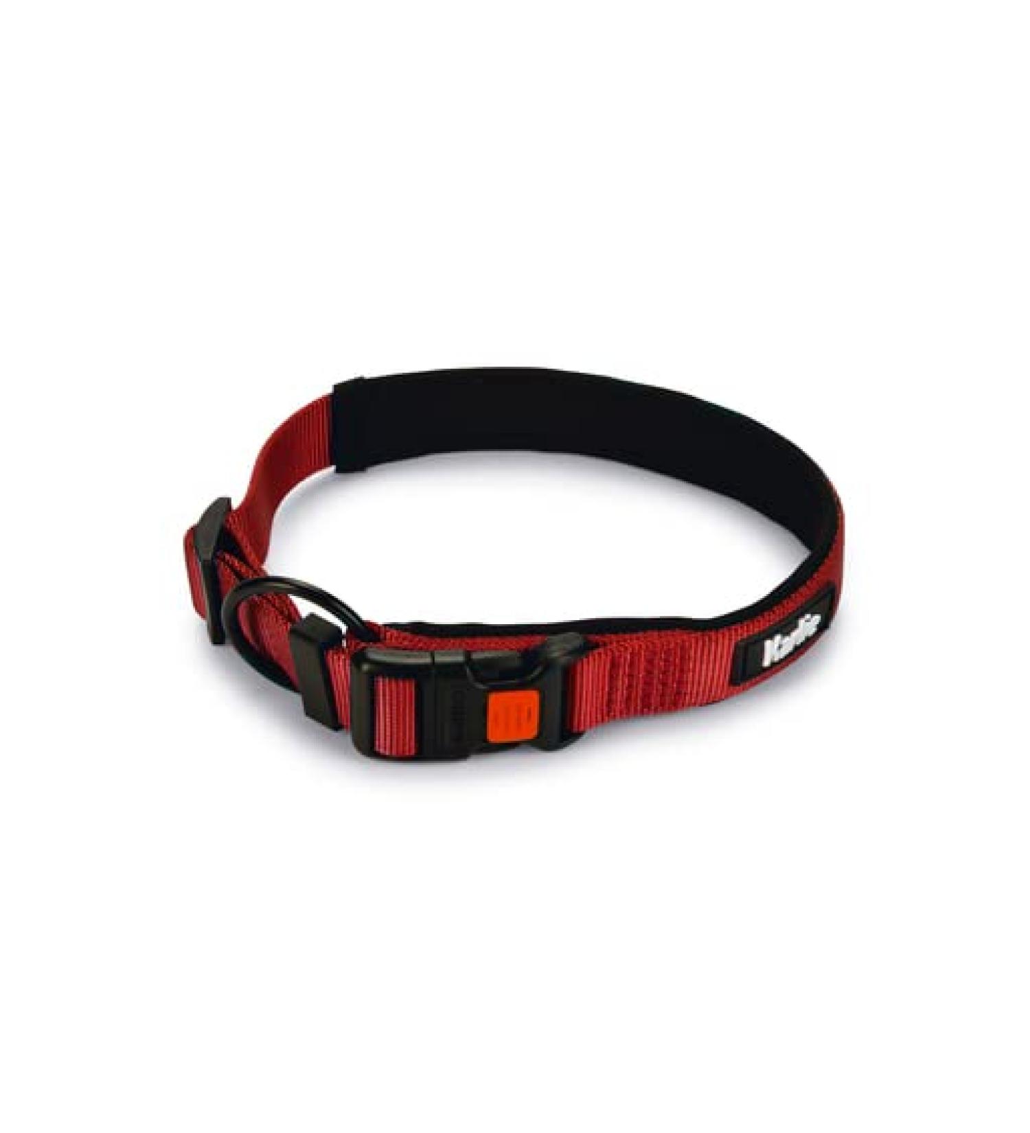 Karlie Art Sportiv Premium dog collars nylon red 50-55x2.5 cm Red L: 50-55 cm W: 25 mm