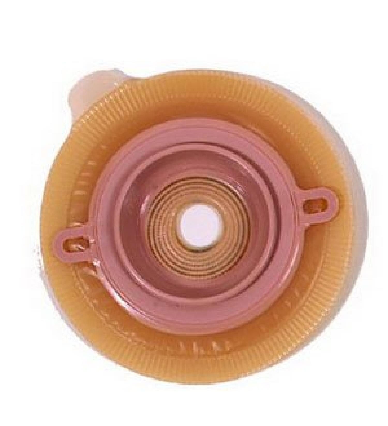 Assura 12705 2-Piece Skin Barrier Precut 1-1/8 Inch Convex Stoma Opening 2 Inch Flange with Belt Tabs