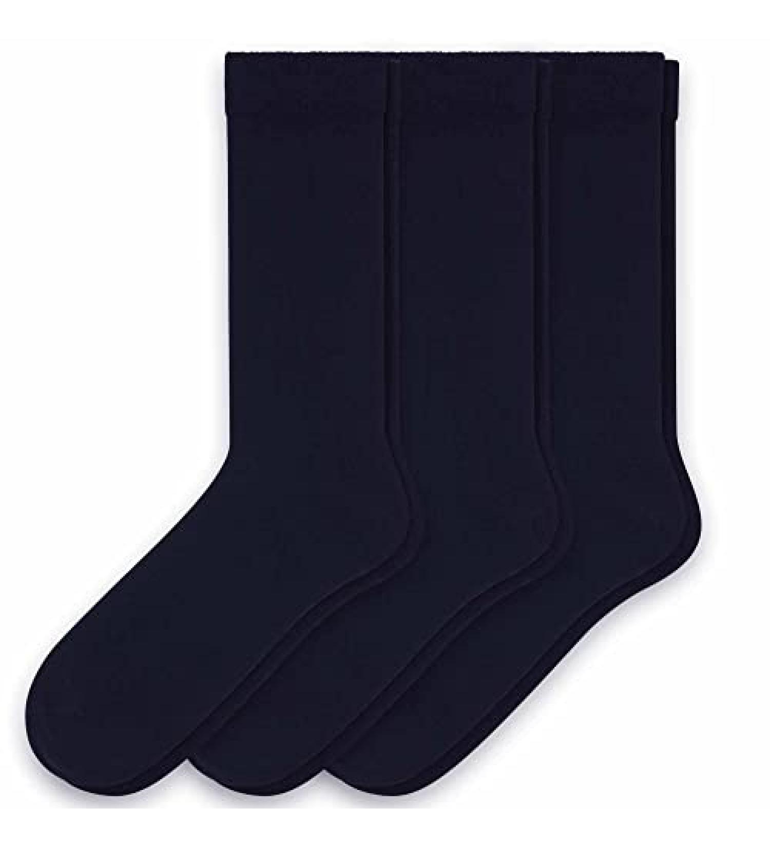 Sugar Free Sox Men's Diabetic Socks 3-Pack - Navy, Size 10-13 | Ribbed Mid-Calf, Health & Comfort - Buy Online on GoSupps.com