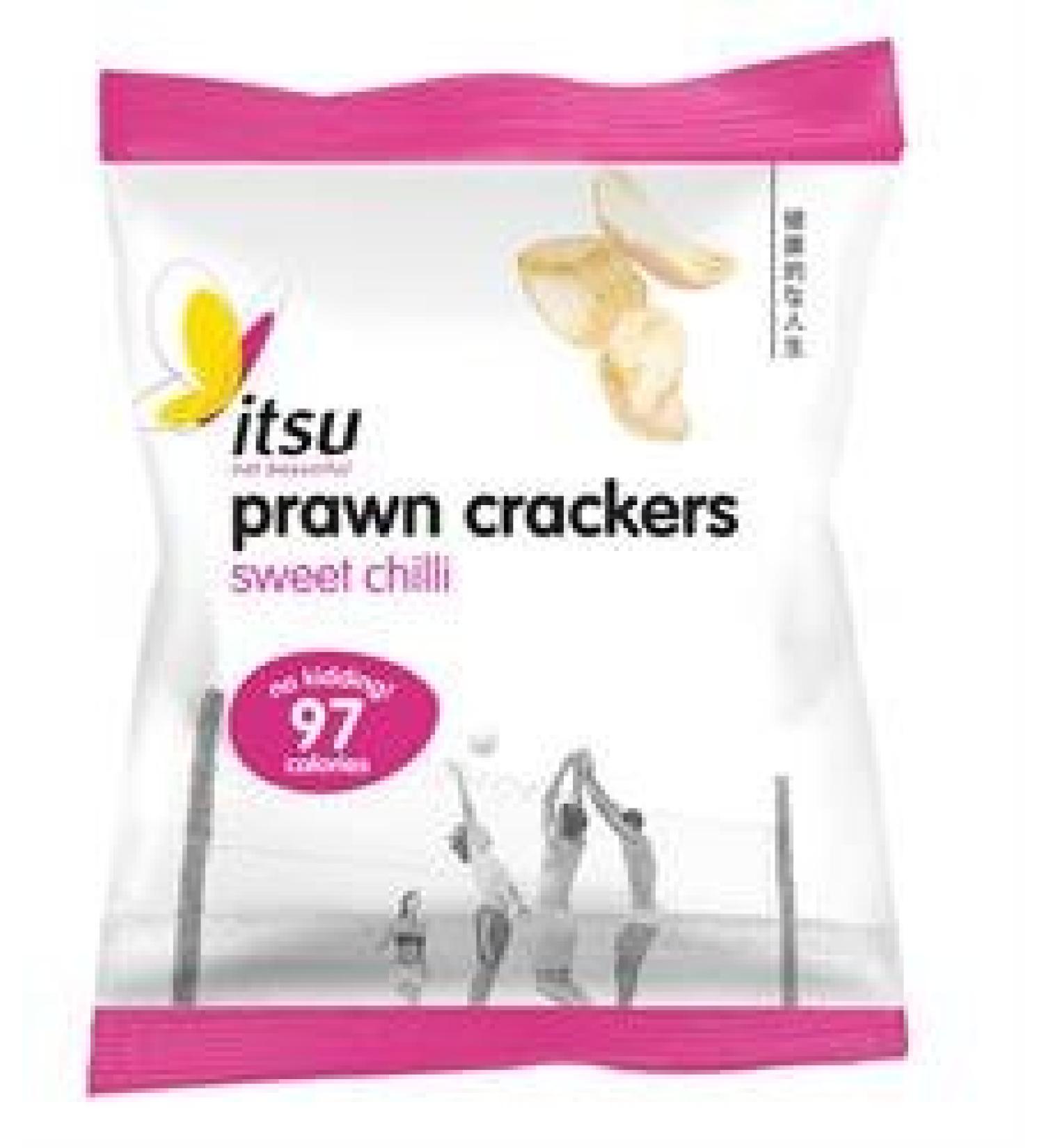 Itsu Chilli Shrimp Crackers 19g Pack of 3.